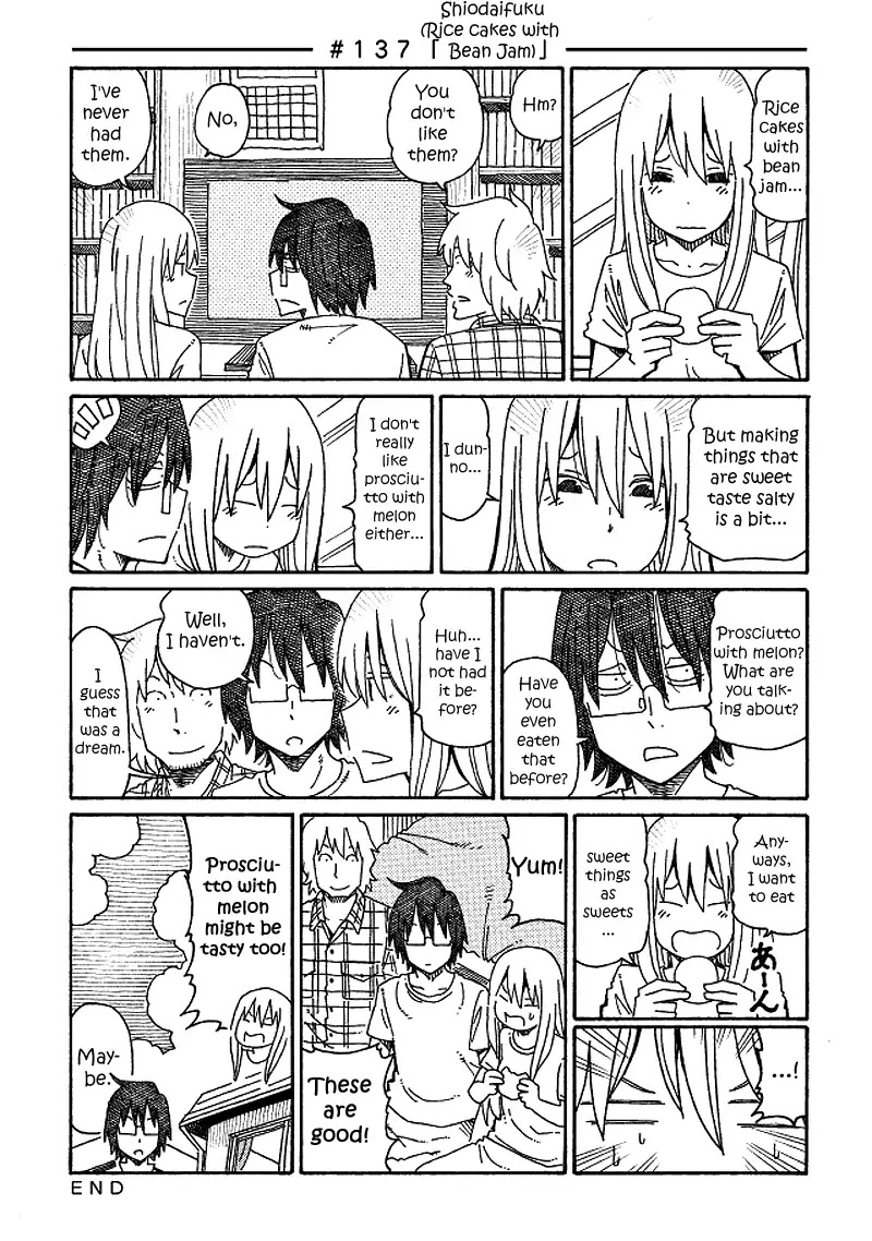Hatarakanai Futari (The Jobless Siblings) Chapter 137 page 1 - Chapter 137: Shiodaifuku (Rice cakes with Bean Jam)