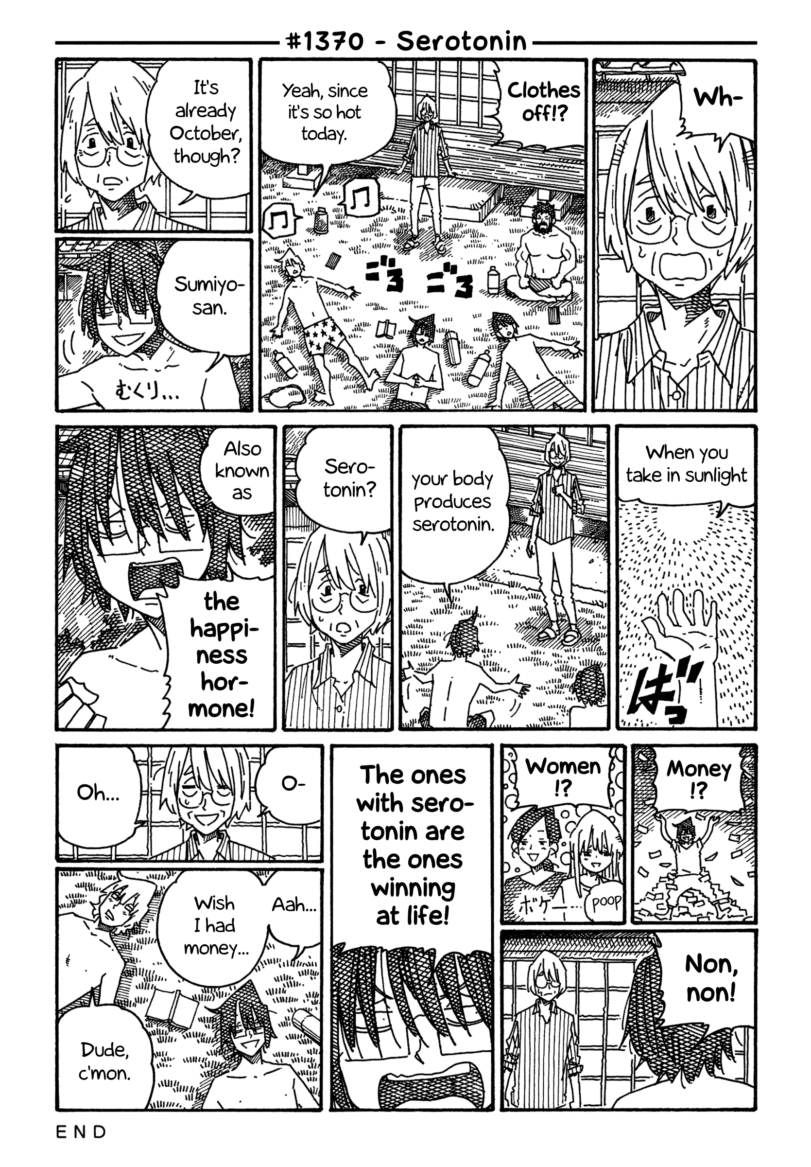 Hatarakanai Futari (The Jobless Siblings) Chapter 1370 page 1 - Chapter 1370: Serotonin
