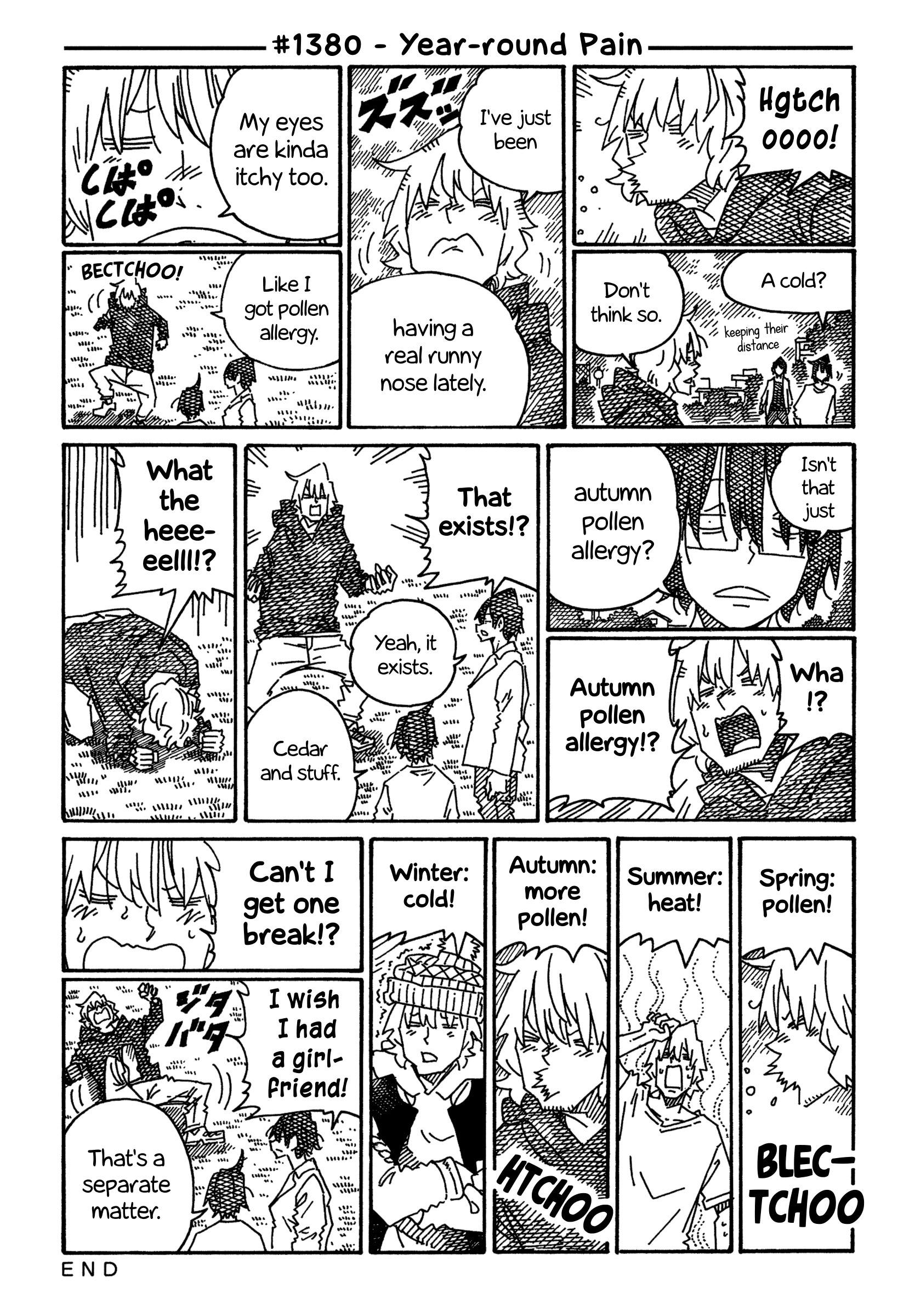 Hatarakanai Futari (The Jobless Siblings) Chapter 1380 page 1 - Chapter 1380: Year-round Pain