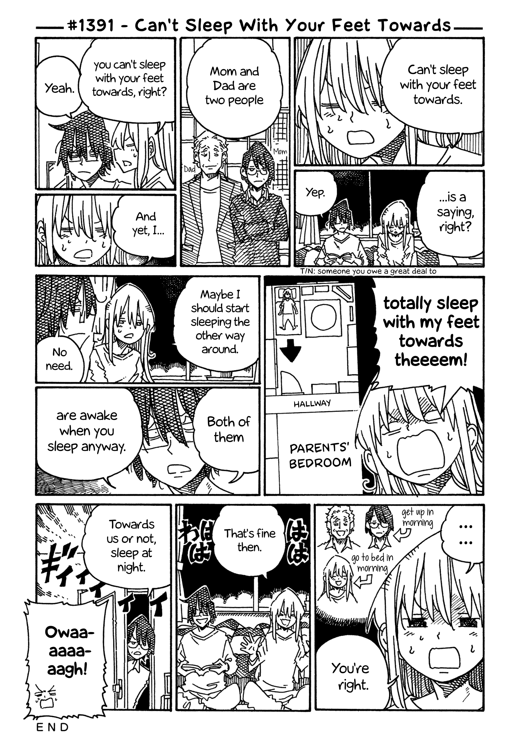 Hatarakanai Futari (The Jobless Siblings) Chapter 1391 page 1 - Chapter 1391: Can't Sleep With Your Feet Towards