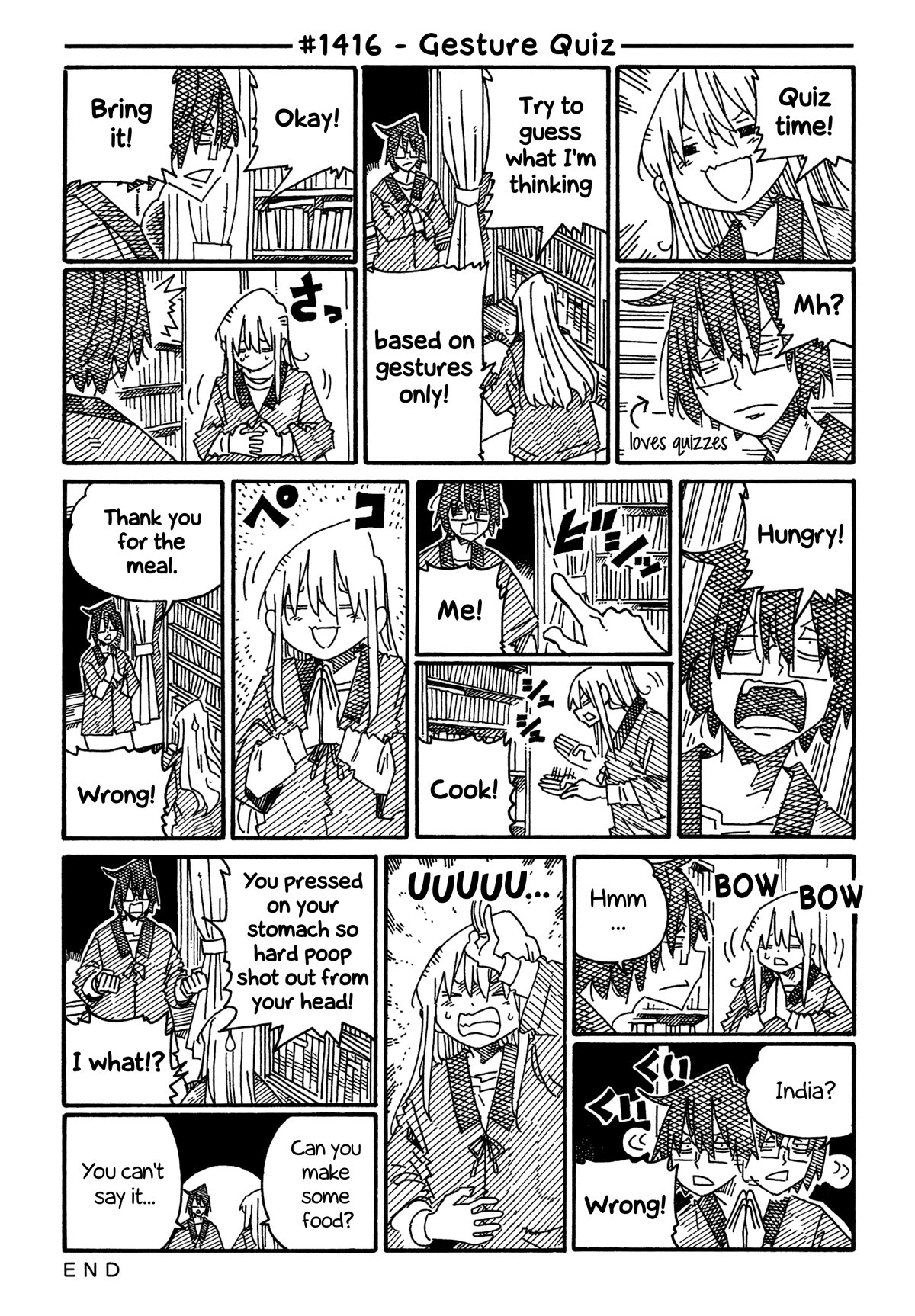 Hatarakanai Futari (The Jobless Siblings) Chapter 1416 page 1 - Chapter 1416: Gesture Quiz