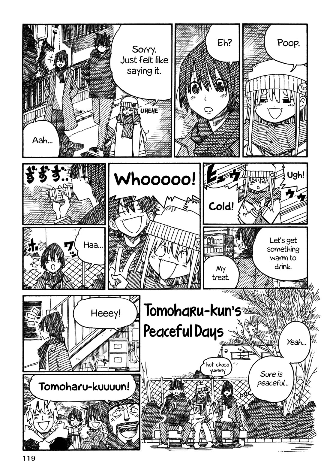 Hatarakanai Futari (The Jobless Siblings) Chapter 1443.2 page 1 - Chapter 1443.2: Tomoharu-kun's Peaceful Days