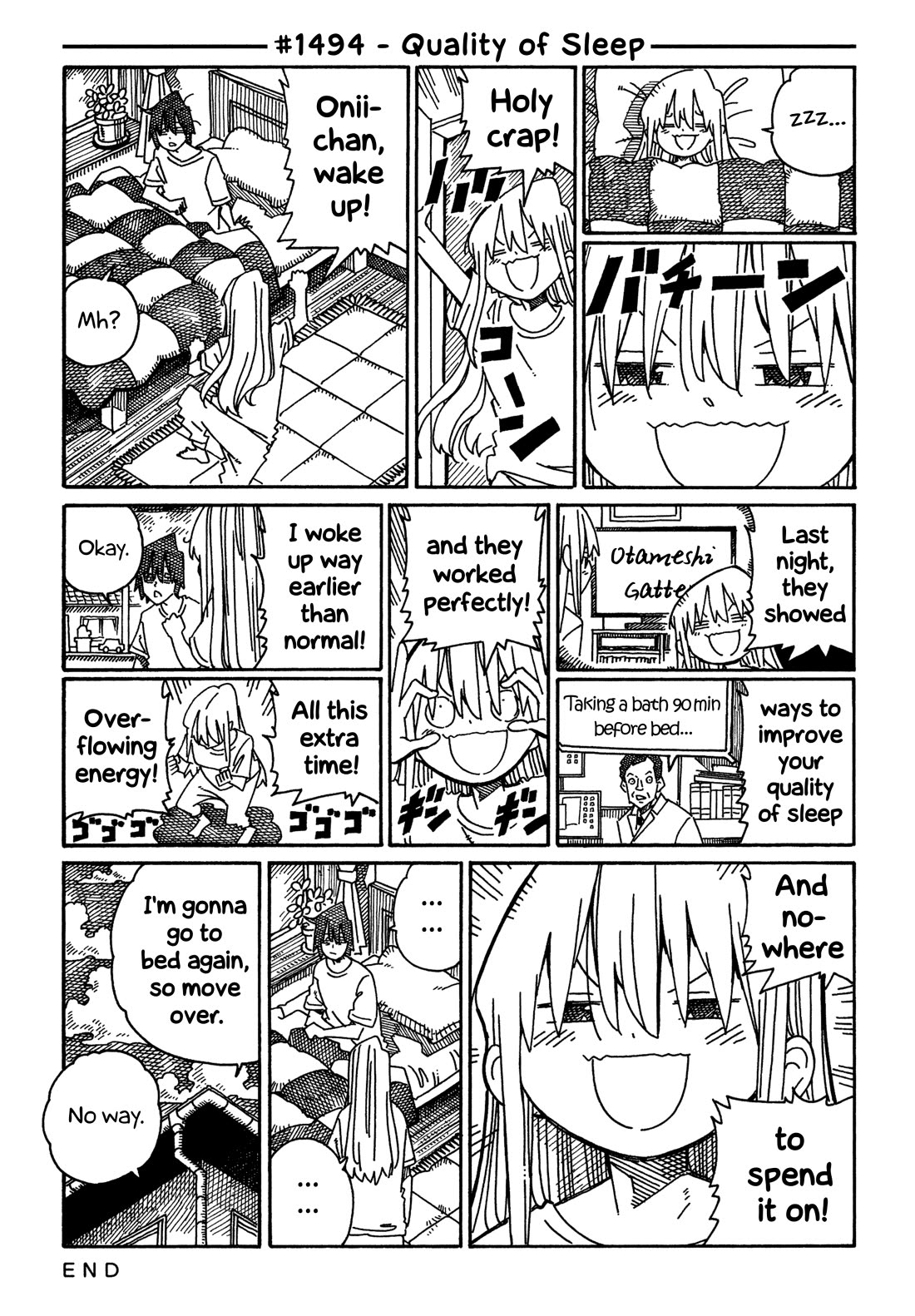Hatarakanai Futari (The Jobless Siblings) Chapter 1494 page 1 - Chapter 1494: Quality of Sleep
