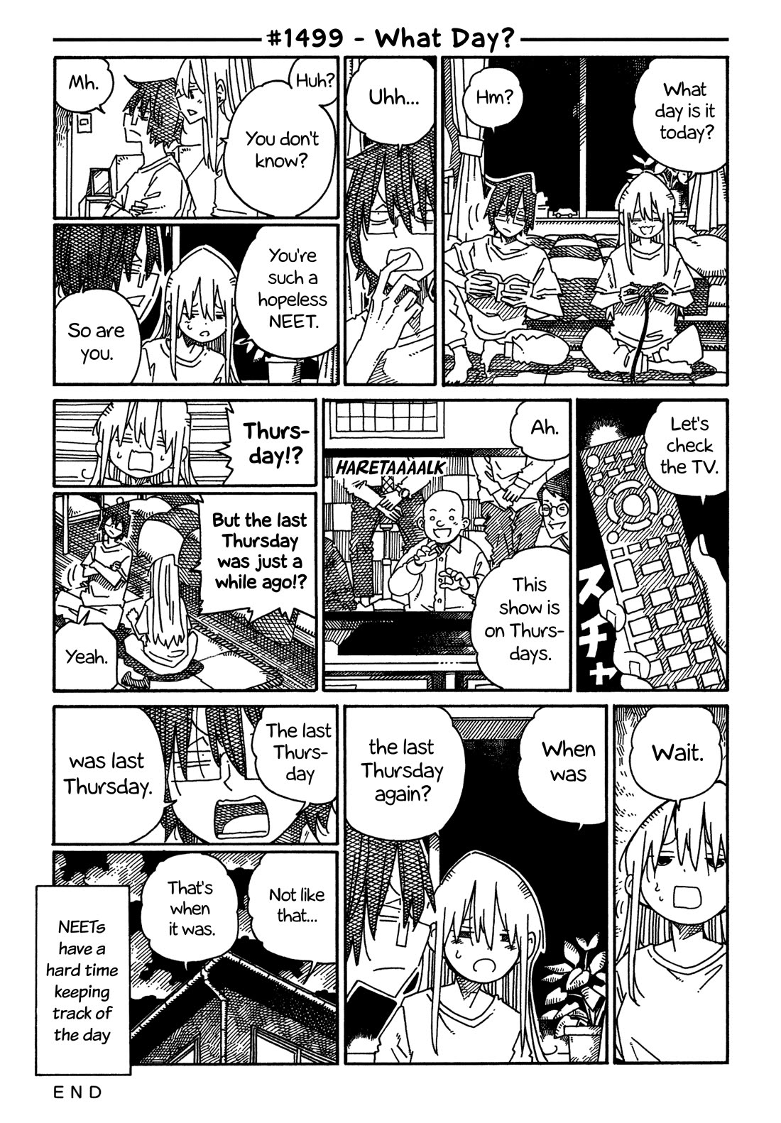Hatarakanai Futari (The Jobless Siblings) Chapter 1499 page 1 - Chapter 1499: What Day?
