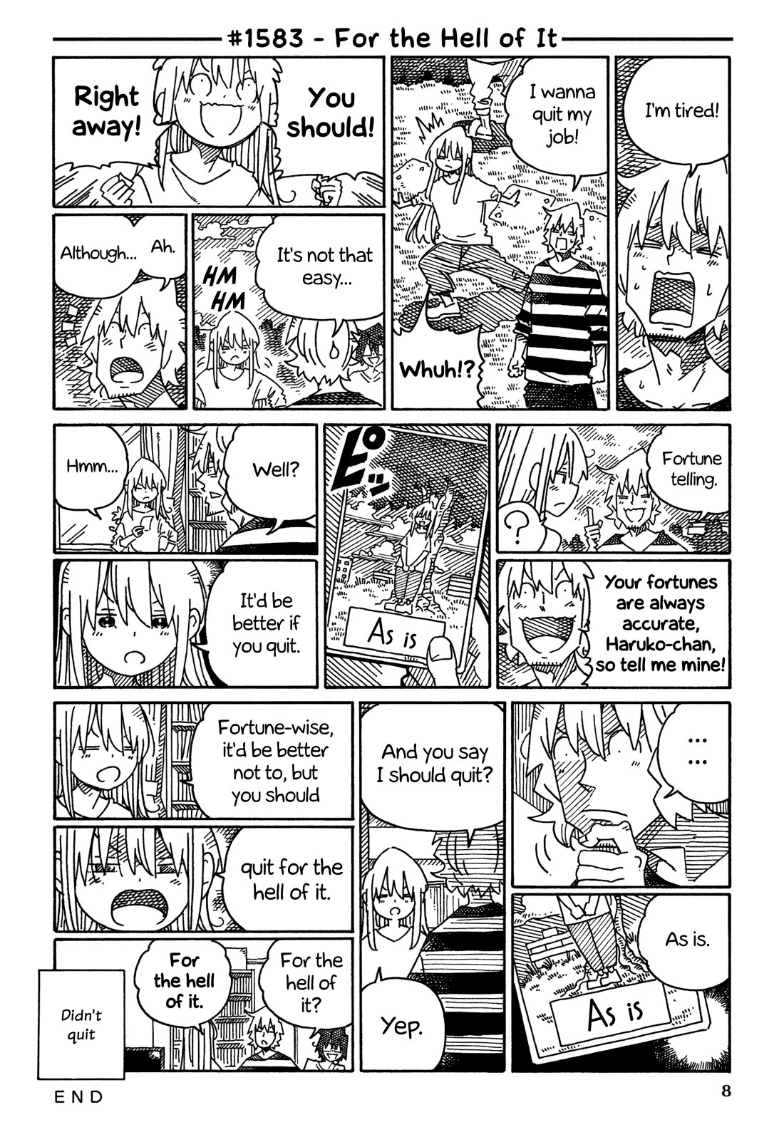 Hatarakanai Futari (The Jobless Siblings) Chapter 1583 page 1 - Chapter 1583: For the Hell of It