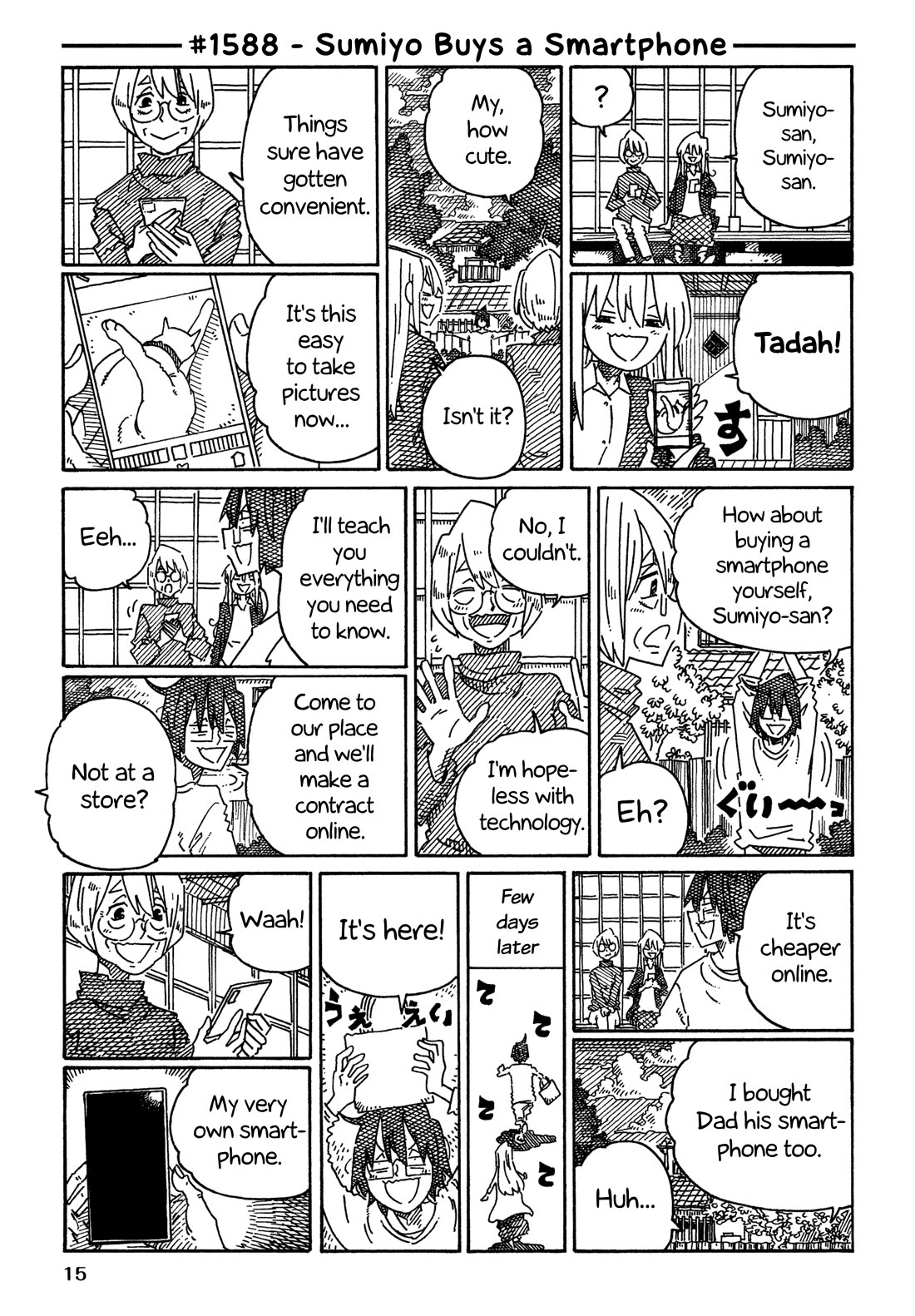 Hatarakanai Futari (The Jobless Siblings) Chapter 1588 page 1 - Chapter 1588: Sumiyo Buys a Smartphone