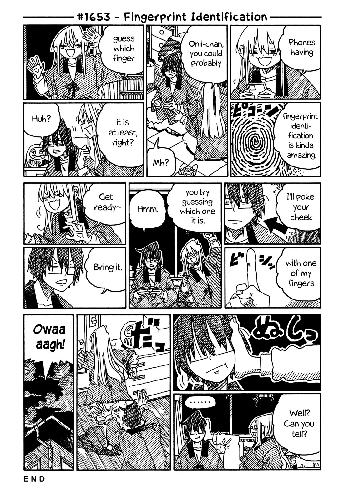 Hatarakanai Futari (The Jobless Siblings) Chapter 1653 page 1 - Chapter 1653: Fingerprint Identification