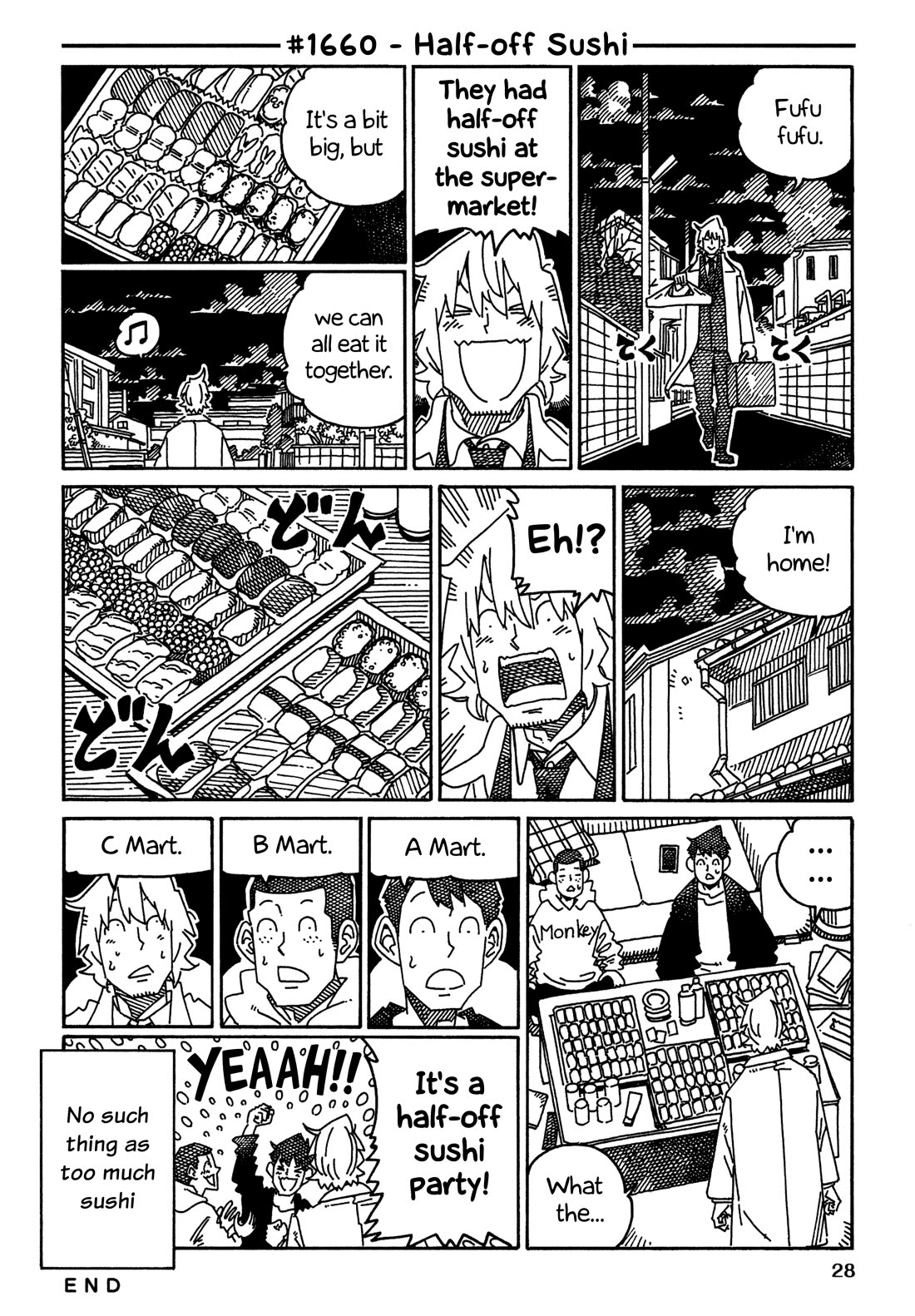 Hatarakanai Futari (The Jobless Siblings) Chapter 1660 page 1 - Chapter 1660: Half-off Sushi