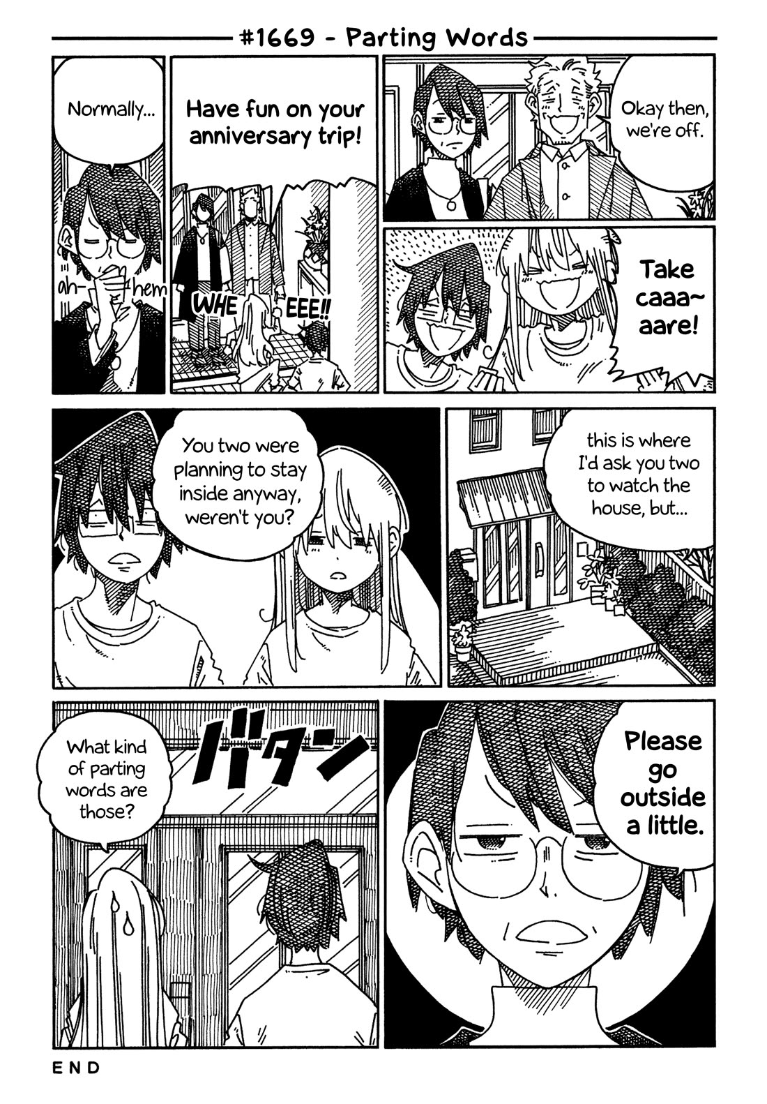 Hatarakanai Futari (The Jobless Siblings) Chapter 1669 page 1 - Chapter 1669: Parting Words