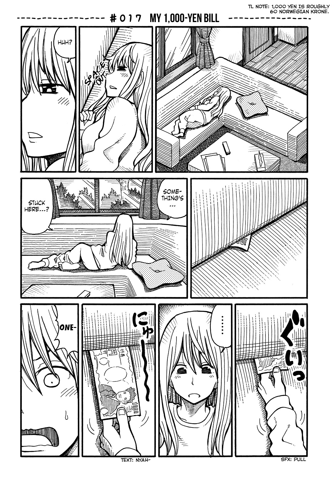 Hatarakanai Futari (The Jobless Siblings) Chapter 17 page 1 - Chapter 17 : My 1,000-yen Bill