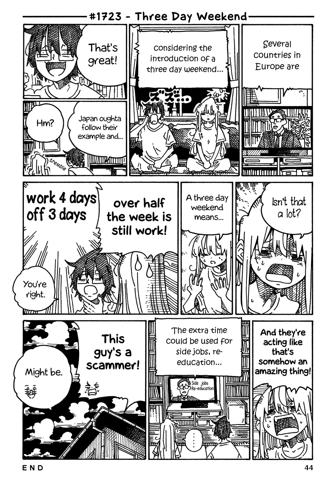 Hatarakanai Futari (The Jobless Siblings) Chapter 1723 page 1 - Chapter 1723: Three Day Weekend