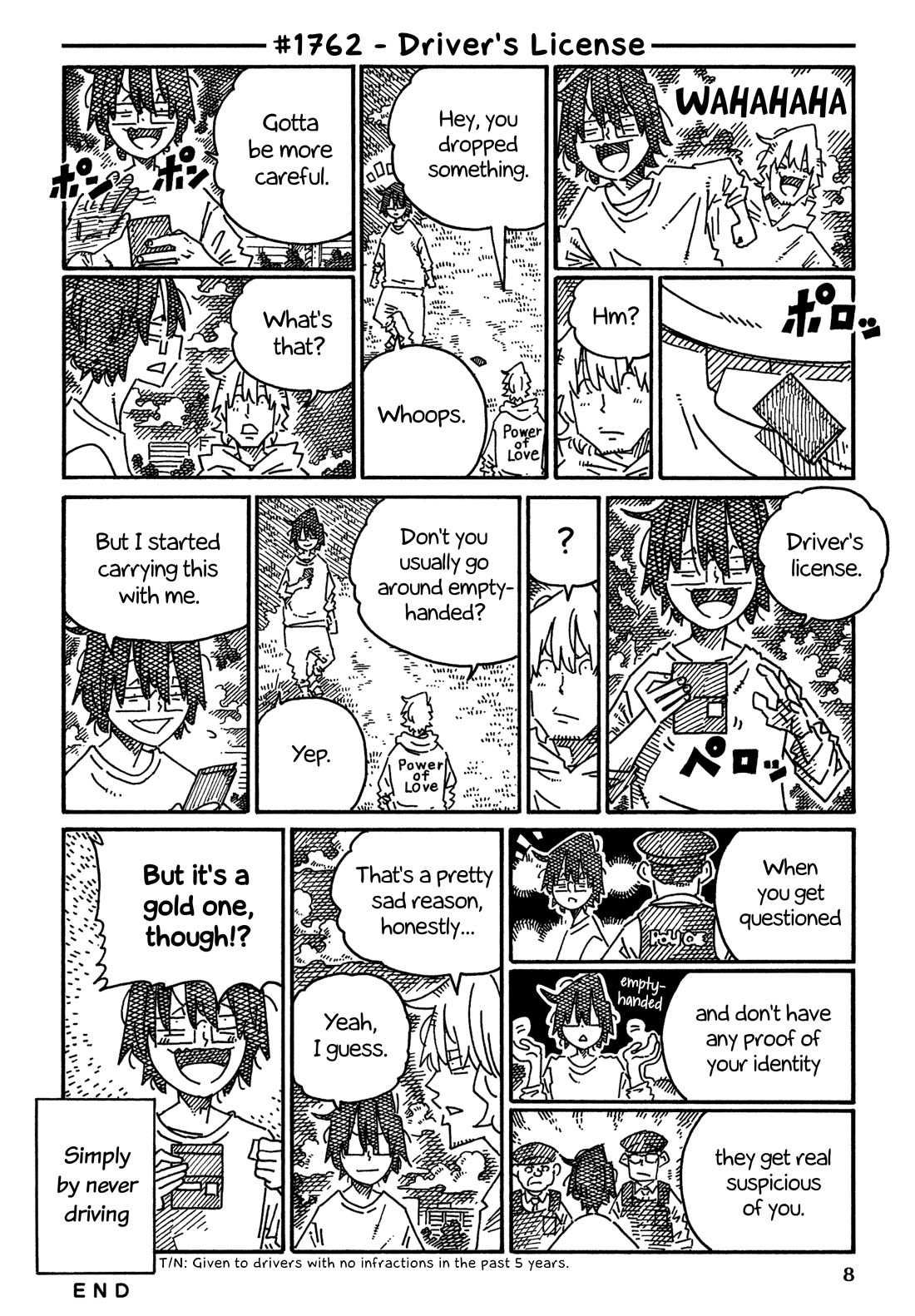 Hatarakanai Futari (The Jobless Siblings) Chapter 1762 page 1 - Chapter 1762: Driver's License