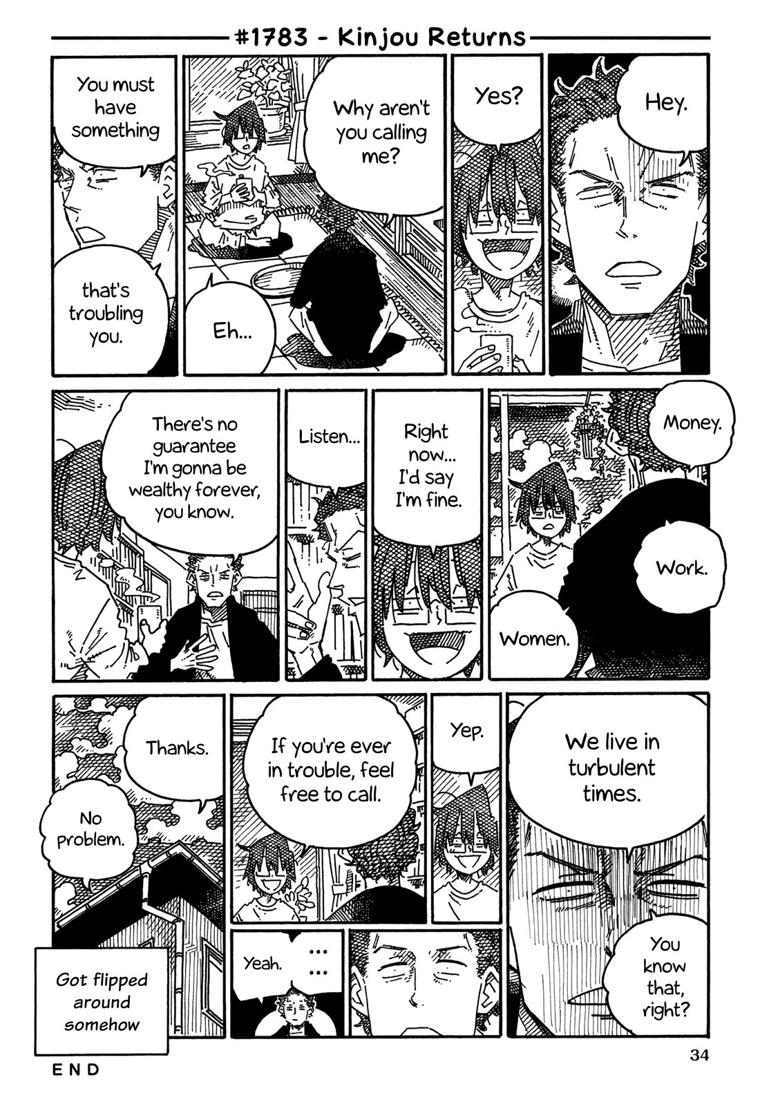 Hatarakanai Futari (The Jobless Siblings) Chapter 1783 page 1 - Chapter 1783: Kinjou Returns