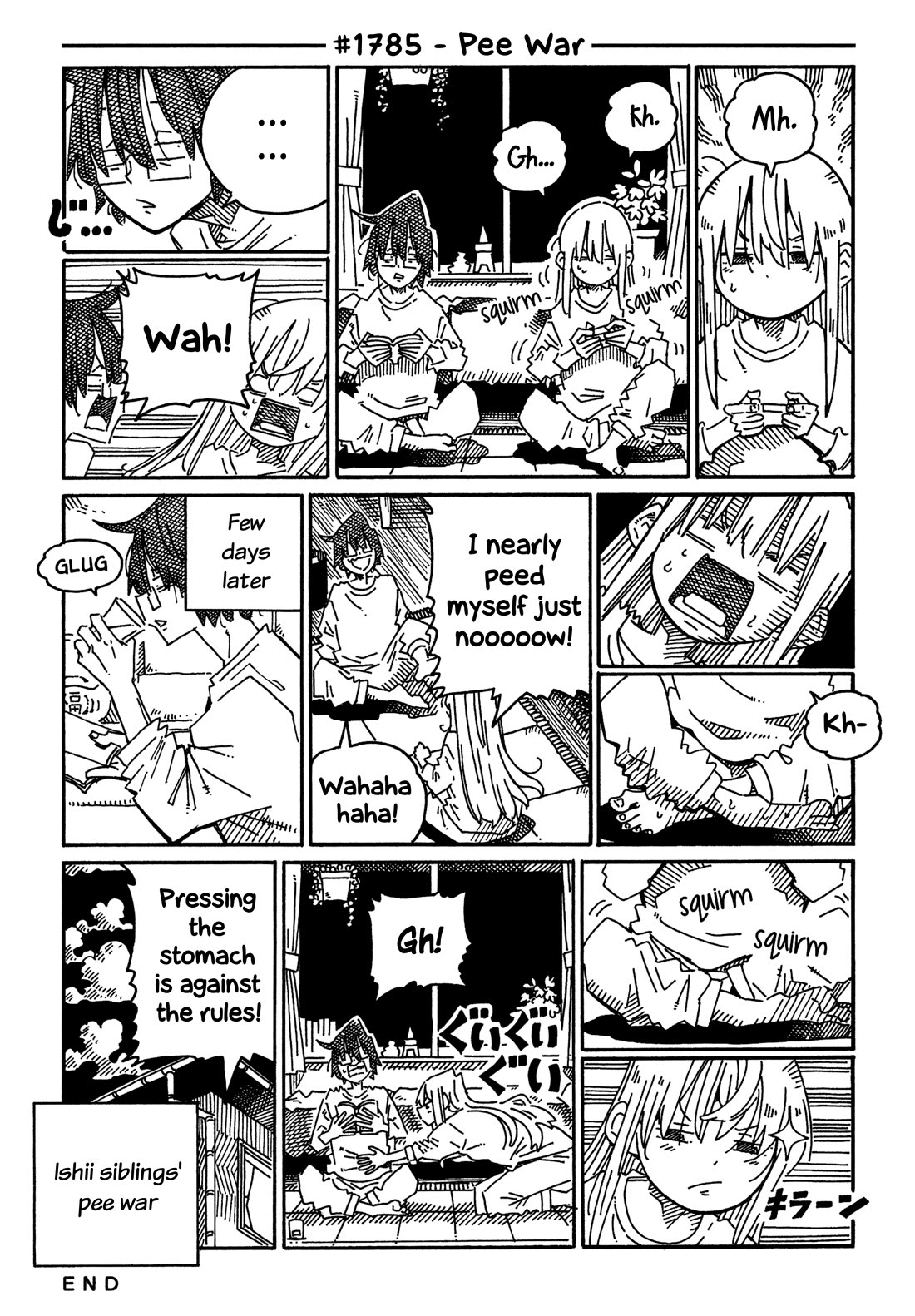 Hatarakanai Futari (The Jobless Siblings) Chapter 1785 page 1 - Chapter 1785: Pee War