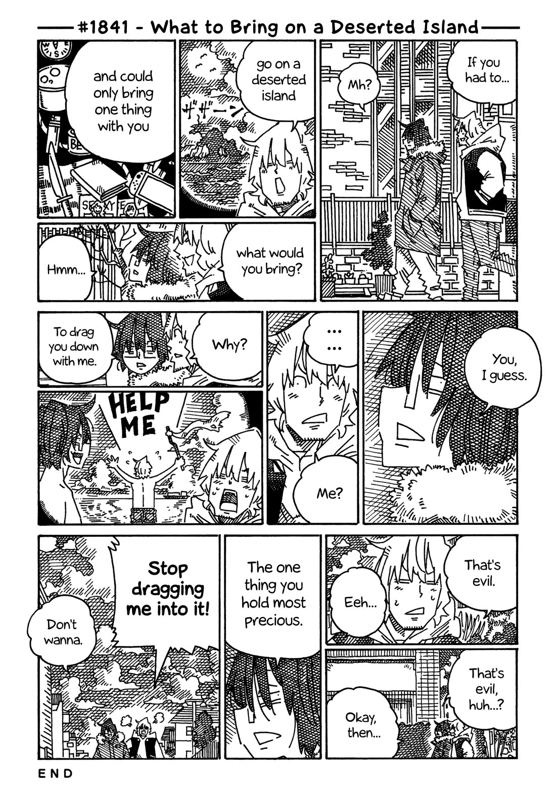 Hatarakanai Futari (The Jobless Siblings) Chapter 1841 page 1 - Chapter 1841: What to Bring on a Deserted Island