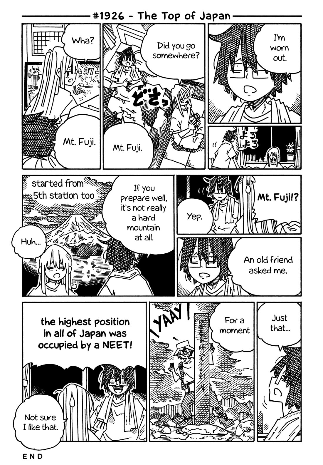 Hatarakanai Futari (The Jobless Siblings) Chapter 1926 page 1 - Chapter 1926: The Top of Japan