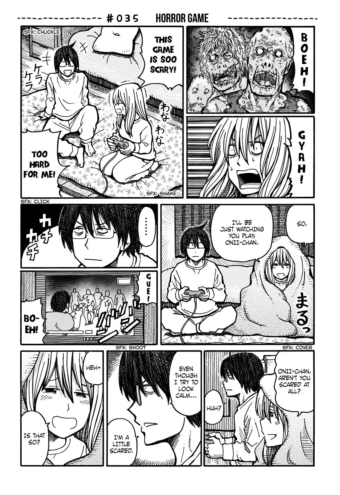 Hatarakanai Futari (The Jobless Siblings) Chapter 35 page 1 - Chapter 35 : Horror Game