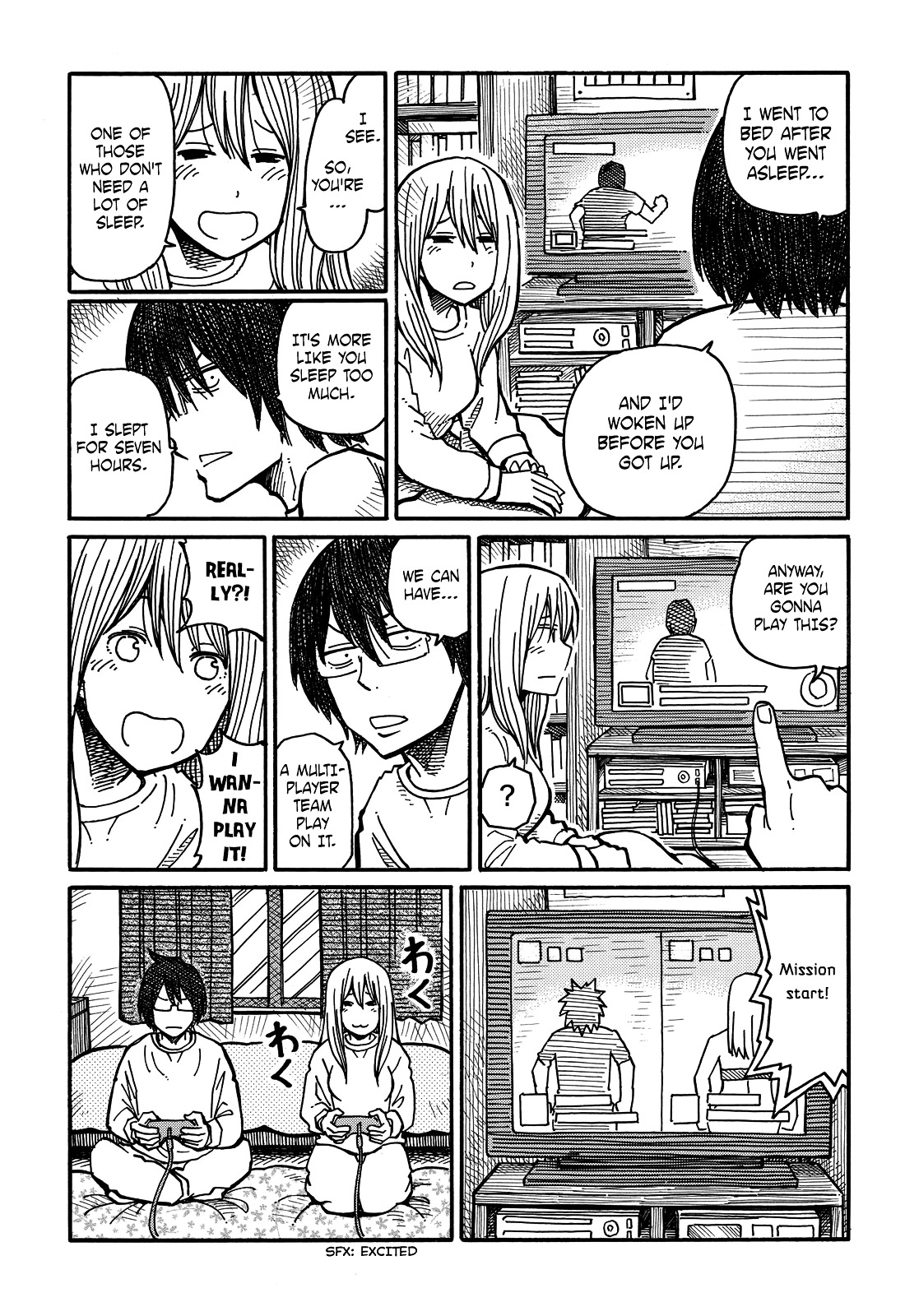 Hatarakanai Futari (The Jobless Siblings) Chapter 37 page 2 - Chapter 37 : Playing Video Games after Waking up
