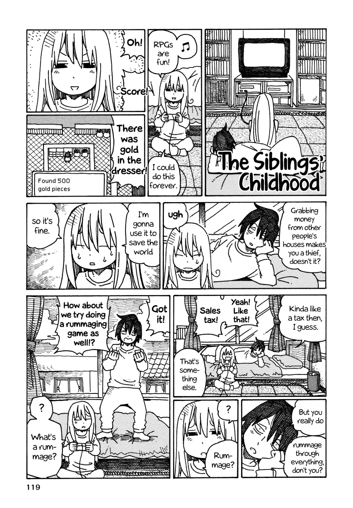 Hatarakanai Futari (The Jobless Siblings) Chapter 378.2 page 1 - Chapter 378.2: The Siblings' Childhood