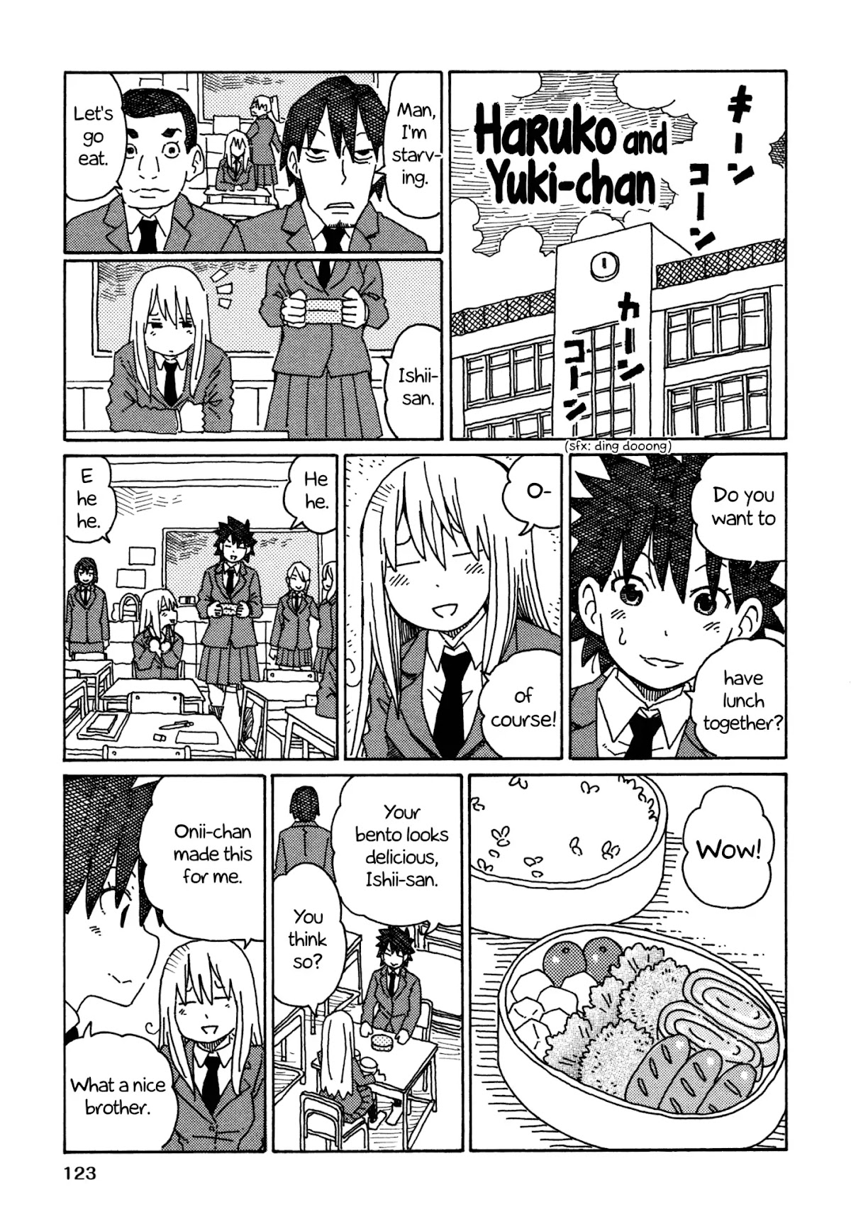 Hatarakanai Futari (The Jobless Siblings) Chapter 378.3 page 1 - Chapter 378.3: Haruko and Yuki-chan