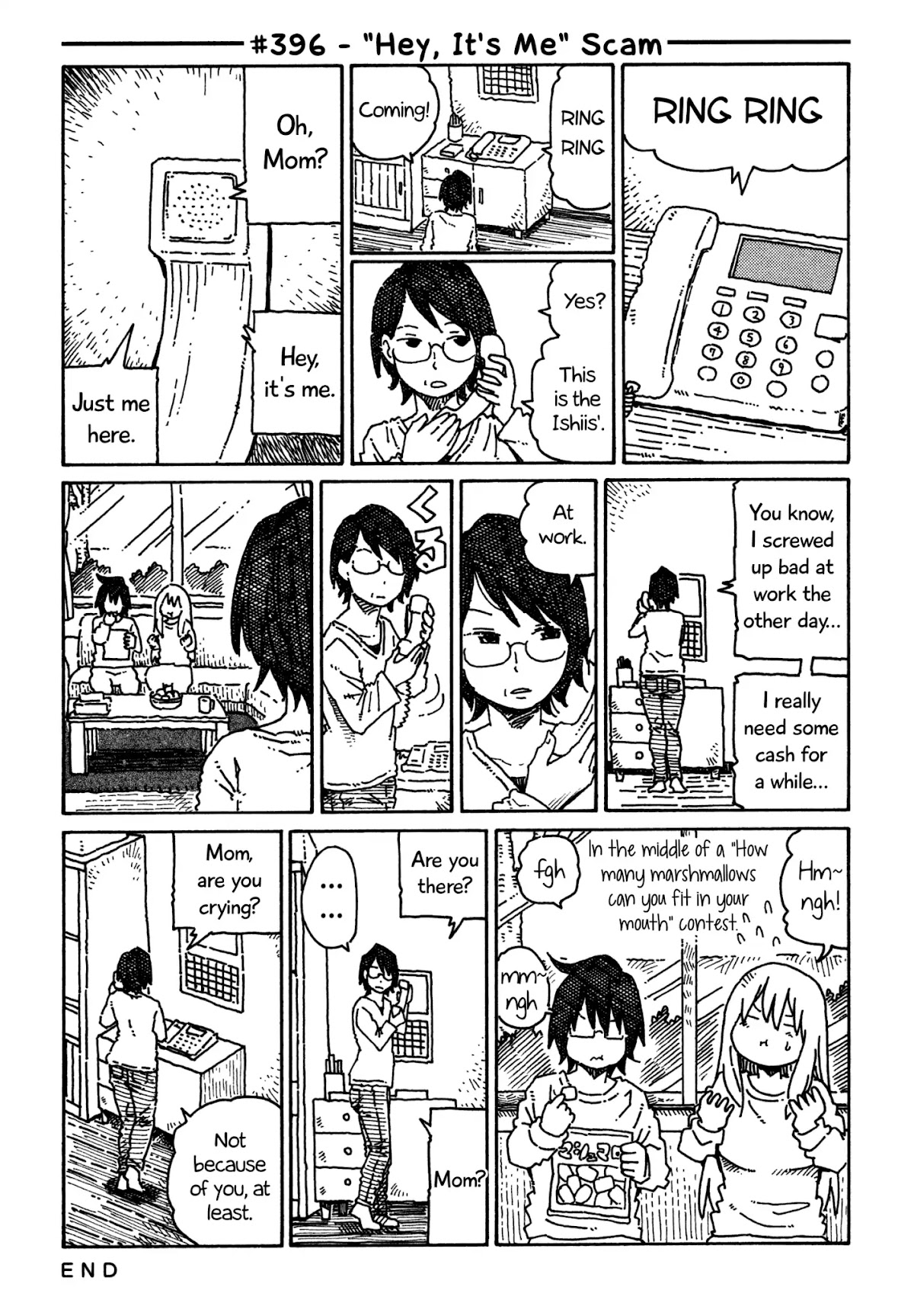 Hatarakanai Futari (The Jobless Siblings) Chapter 396 page 1 - Chapter 396: "Hey, It's Me" Scam
