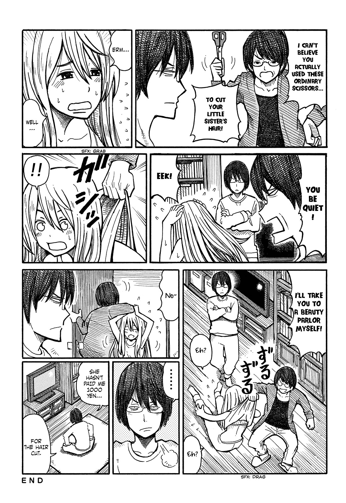 Hatarakanai Futari (The Jobless Siblings) Chapter 4 page 3 - Chapter 4 : Hair Cut