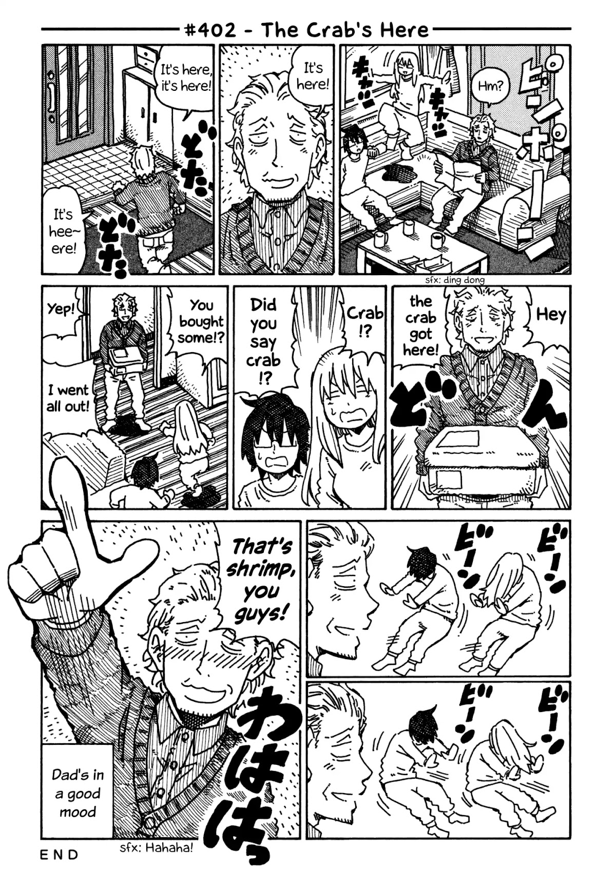 Hatarakanai Futari (The Jobless Siblings) Chapter 402 page 1 - Chapter 402: The Crab's Here