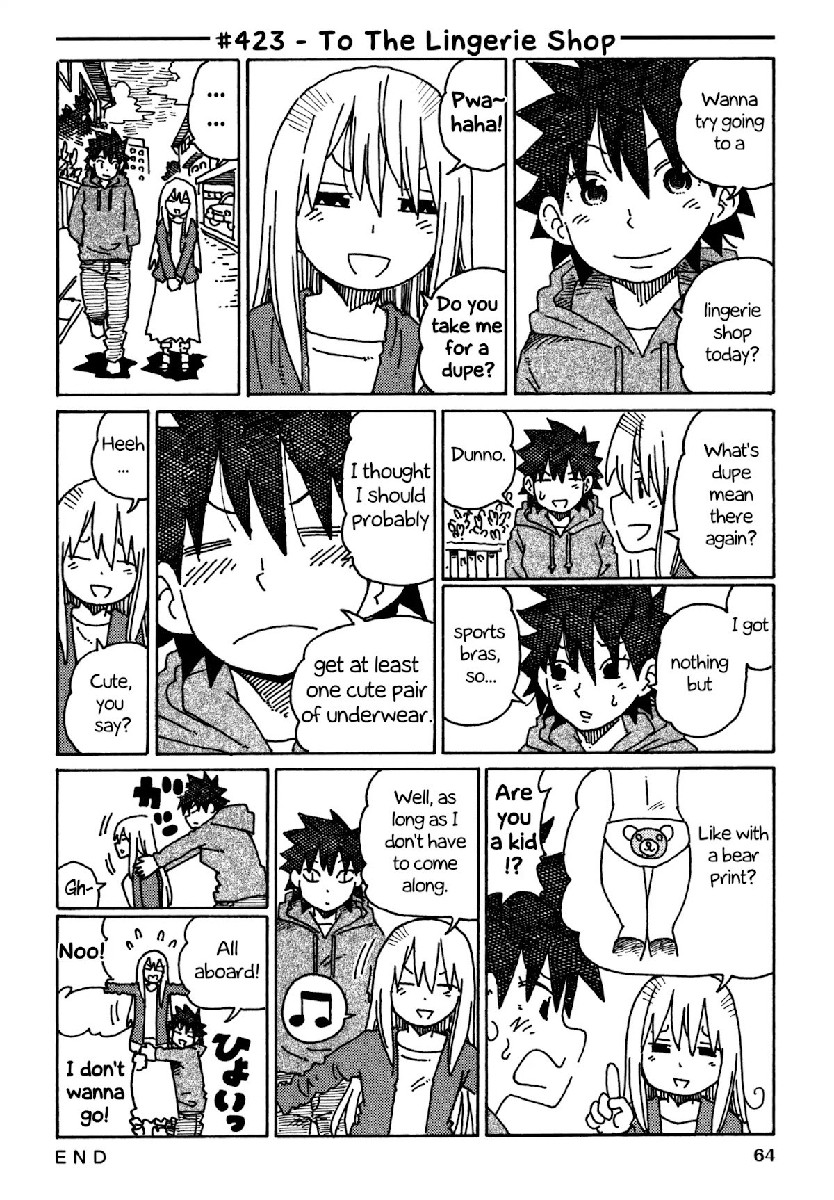 Hatarakanai Futari (The Jobless Siblings) Chapter 423 page 1 - Chapter 423: To the Lingerie Shop