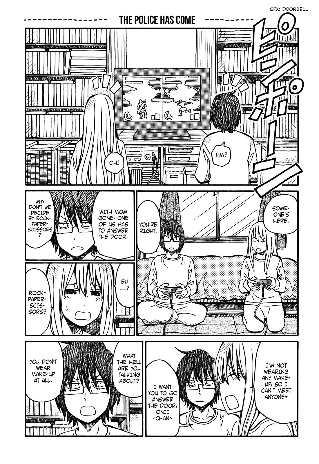 Hatarakanai Futari (The Jobless Siblings) Chapter 45.1 page 1 - Chapter 45.1 : The Police Has Come