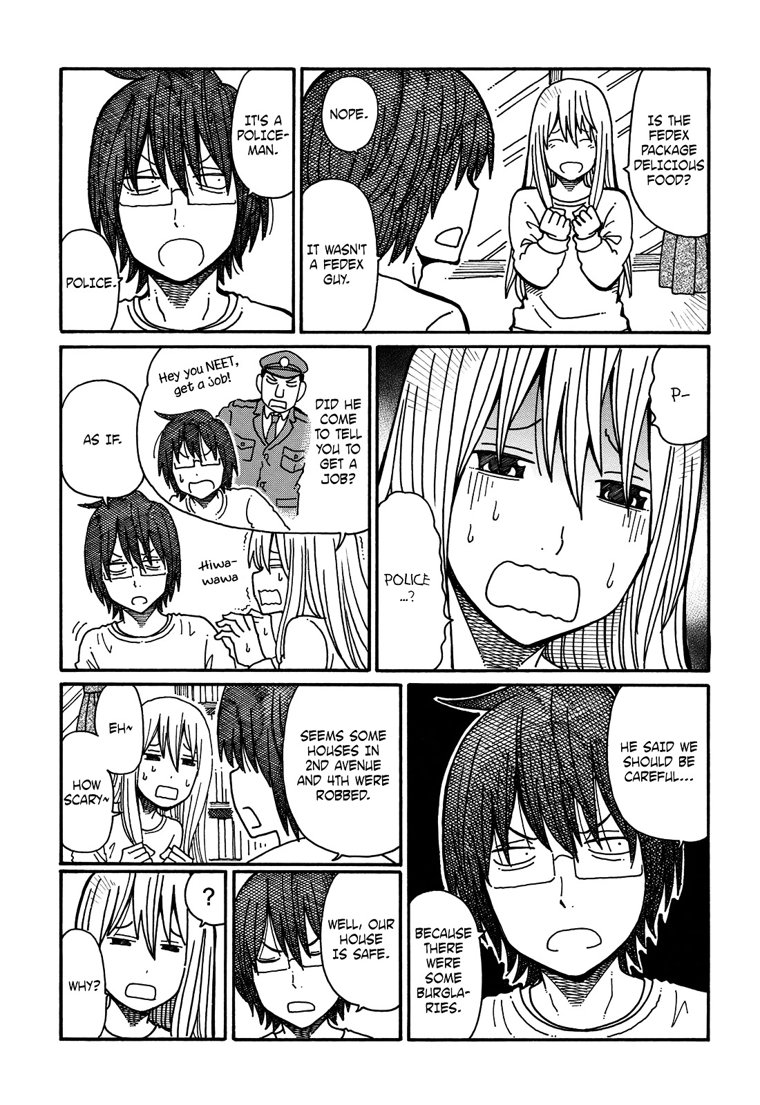 Hatarakanai Futari (The Jobless Siblings) Chapter 45.1 page 3 - Chapter 45.1 : The Police Has Come