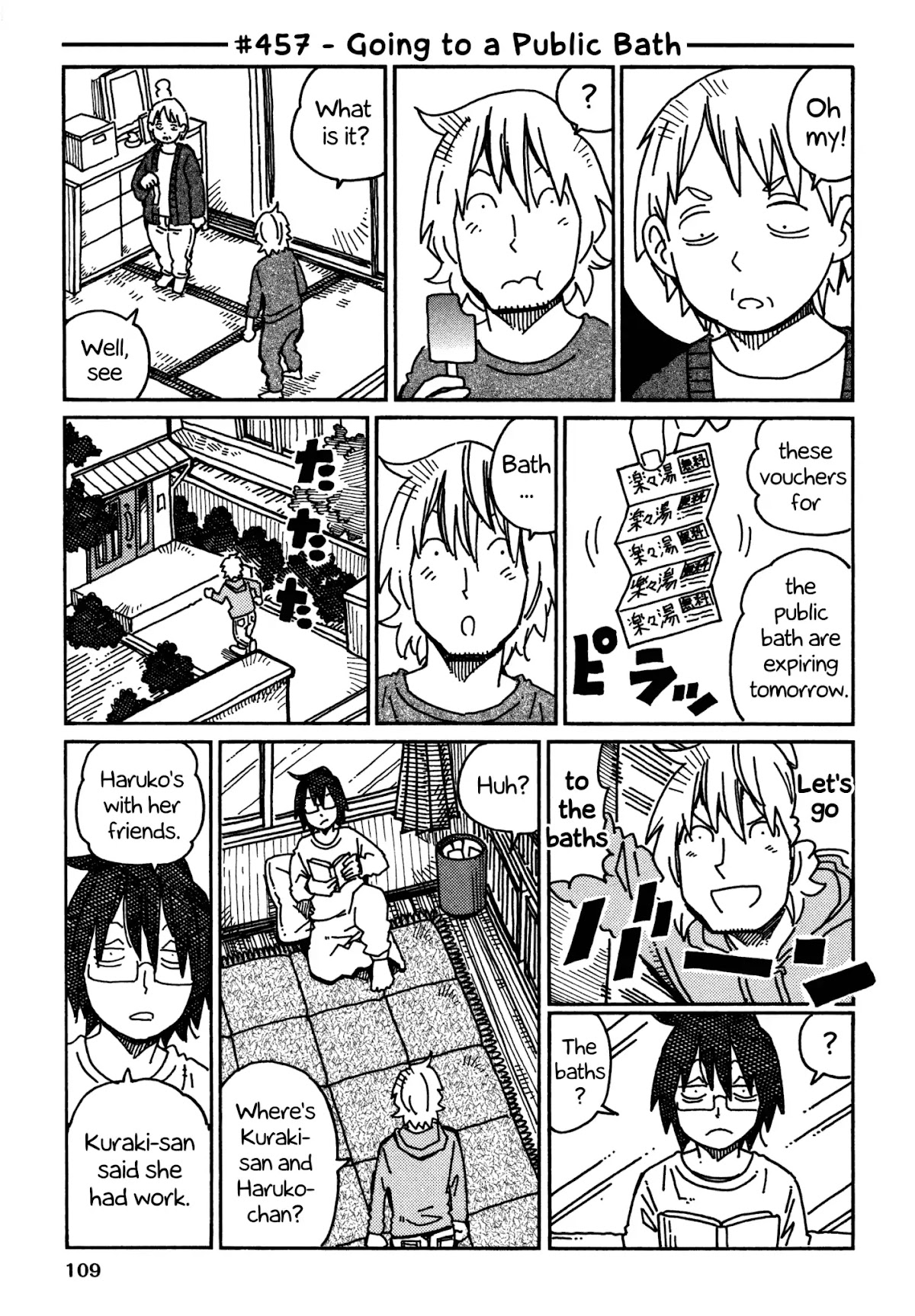 Hatarakanai Futari (The Jobless Siblings) Chapter 457 page 1 - Chapter 457: Going to a Public Bath