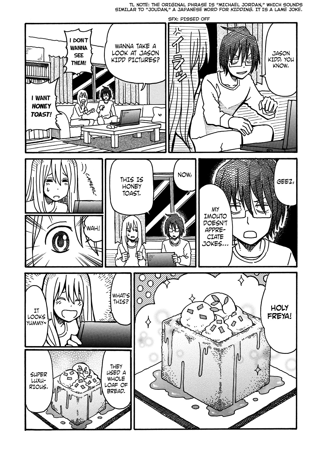 Hatarakanai Futari (The Jobless Siblings) Chapter 54.2 page 4 - Chapter 54v2 : Honey Toast