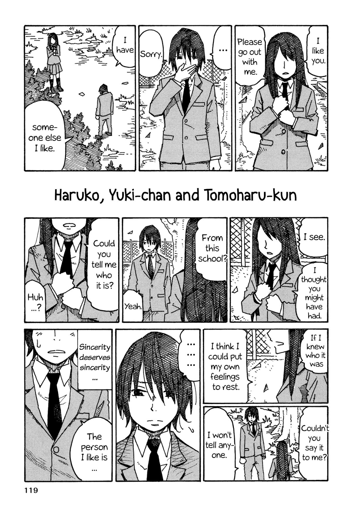 Hatarakanai Futari (The Jobless Siblings) Chapter 542.2 page 1 - Chapter 542.2: Haruko, Yuki-chan and Tomoharu-kun