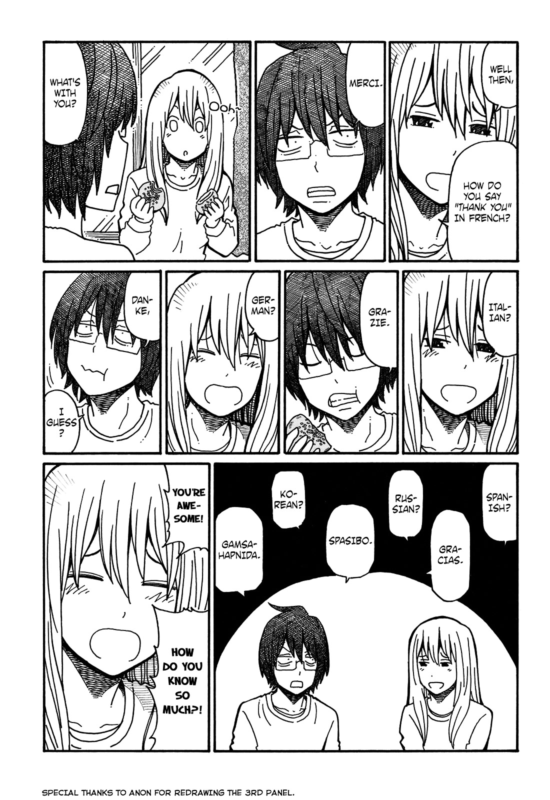 Hatarakanai Futari (The Jobless Siblings) Chapter 56 page 3 - Chapter 56 : How to Say "Thank You" in Multiple Languages