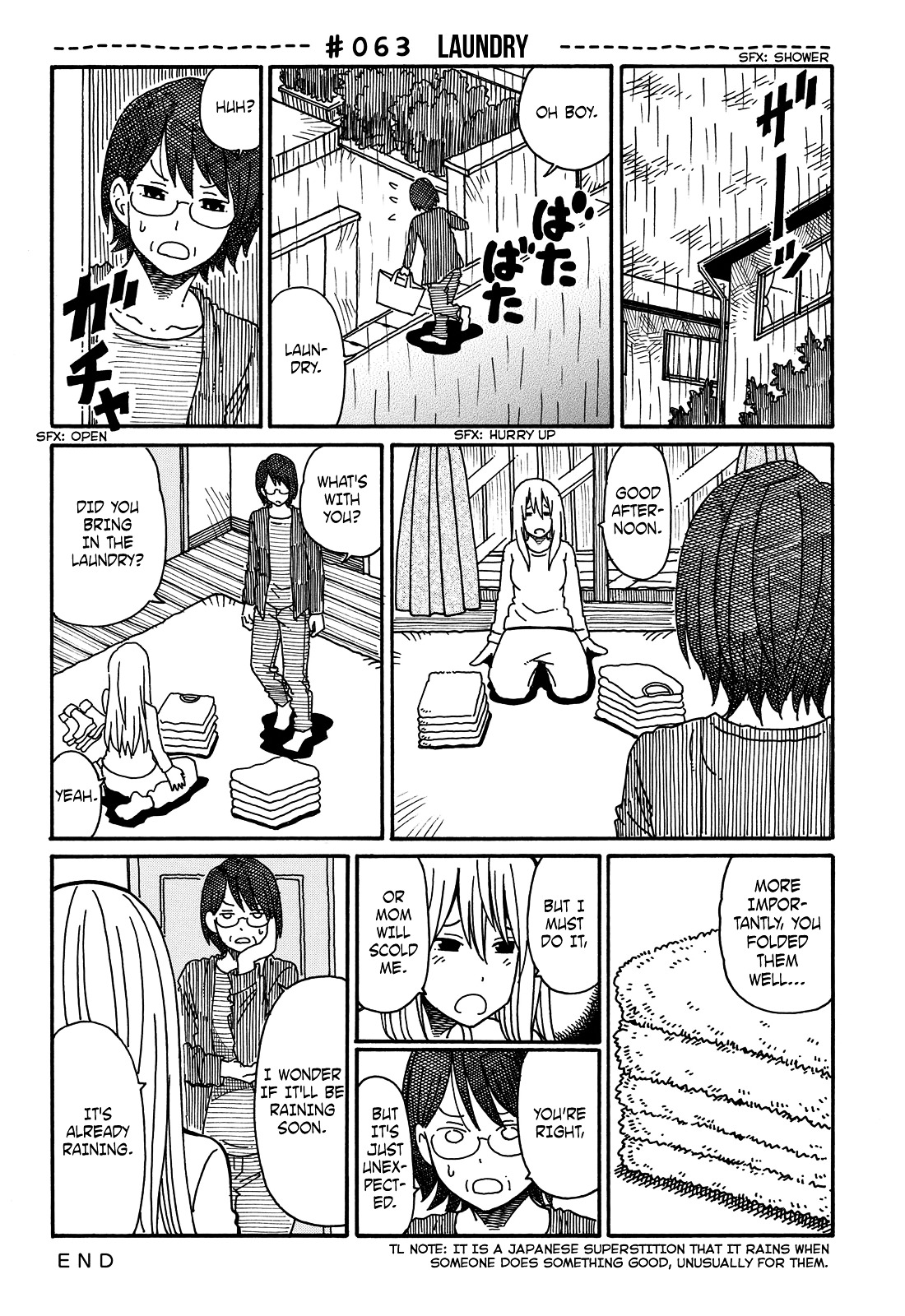 Hatarakanai Futari (The Jobless Siblings) Chapter 63 page 1 - Chapter 63 : Laundry