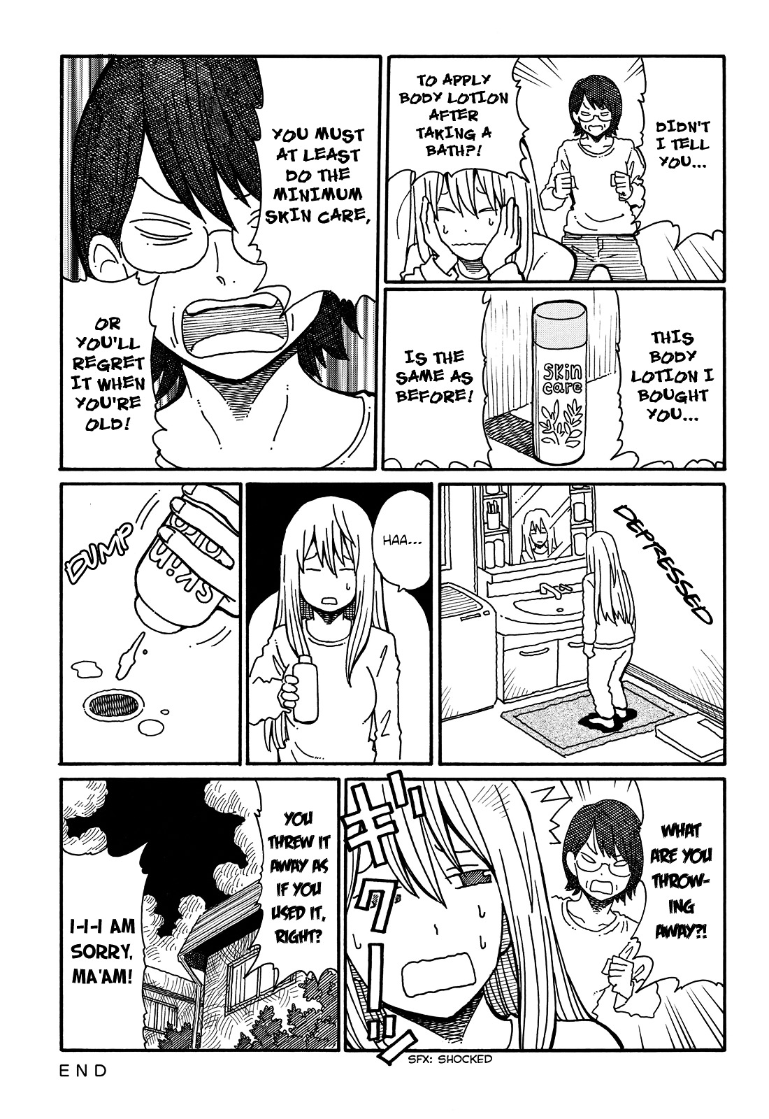 Hatarakanai Futari (The Jobless Siblings) Chapter 64 page 3 - Chapter 64 : Skin Care