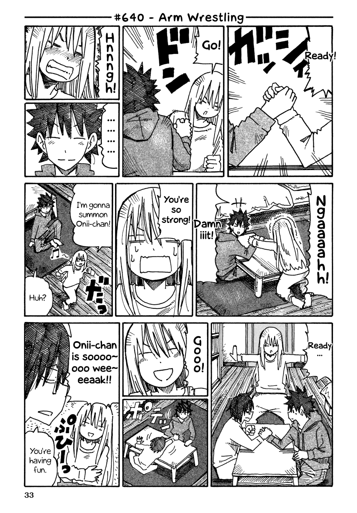 Hatarakanai Futari (The Jobless Siblings) Chapter 640 page 1 - Chapter 640: Arm Wrestling