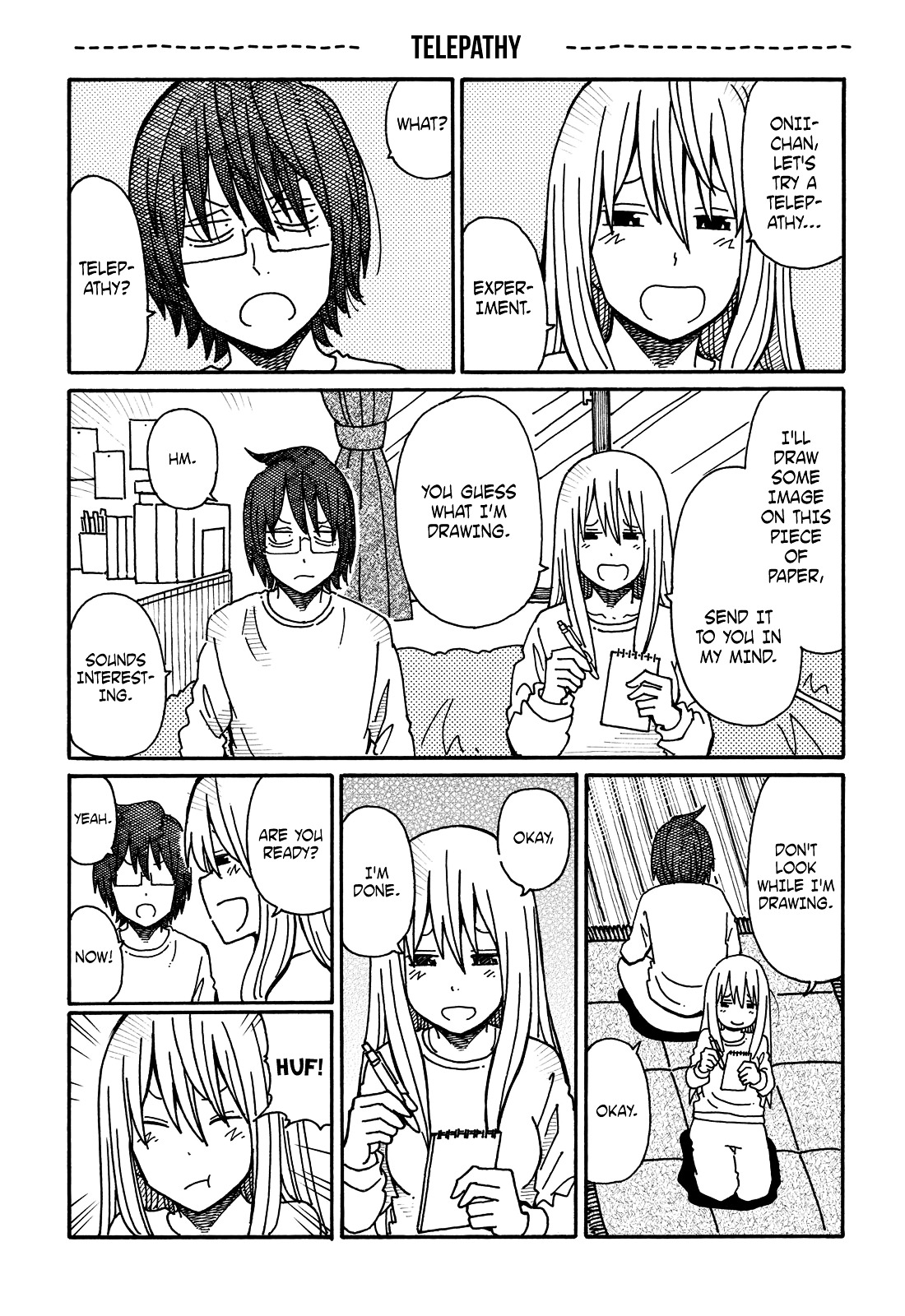 Hatarakanai Futari (The Jobless Siblings) Chapter 65.1 page 1 - Chapter 65.1 : Telepathy