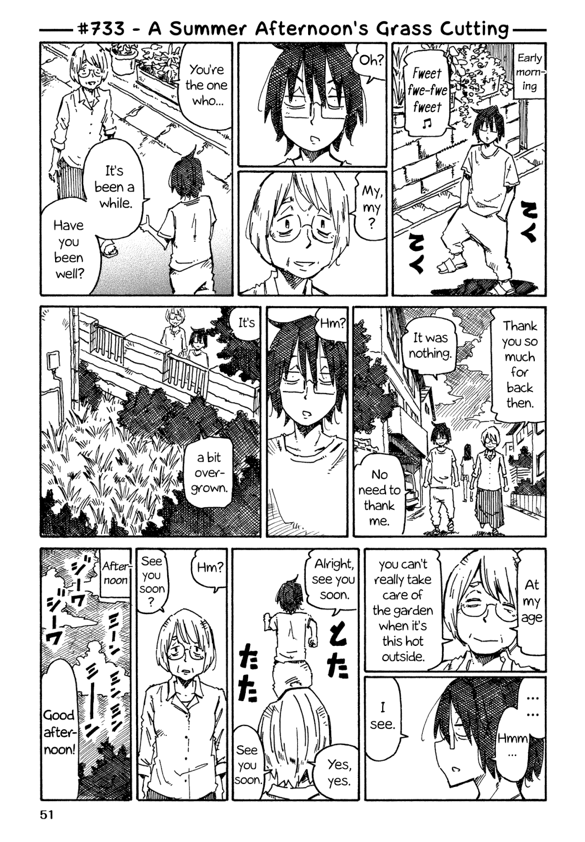 Hatarakanai Futari (The Jobless Siblings) Chapter 733 page 1 - Chapter 733: A Summer Afternoon's Grass Cutting