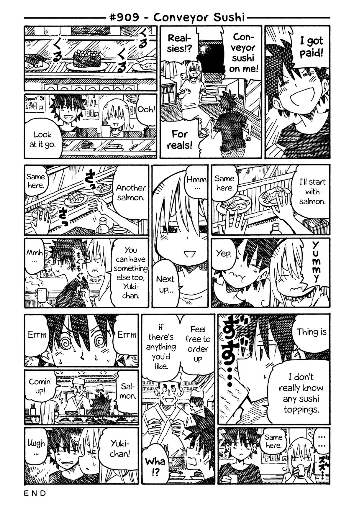 Hatarakanai Futari (The Jobless Siblings) Chapter 909 page 1 - Chapter 909: Conveyor Sushi