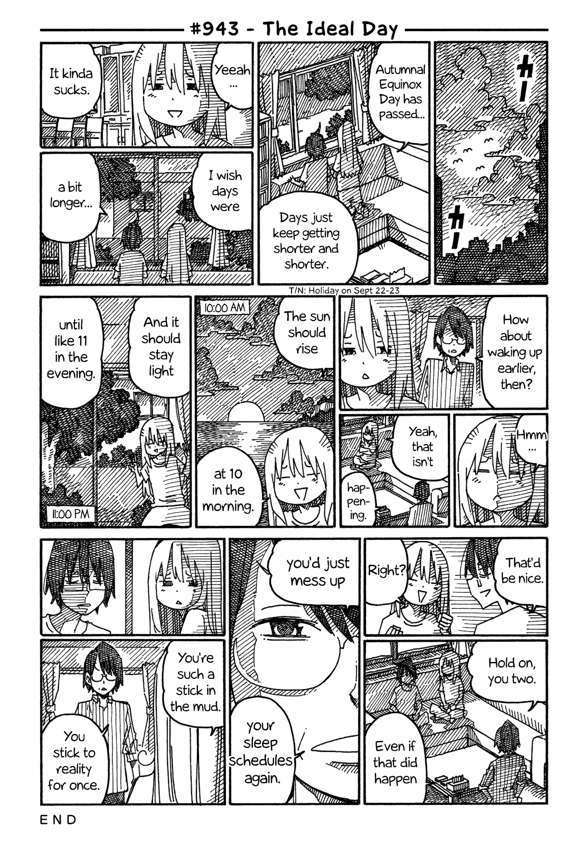 Hatarakanai Futari (The Jobless Siblings) Chapter 943 page 1 - Chapter 943: The Ideal Day