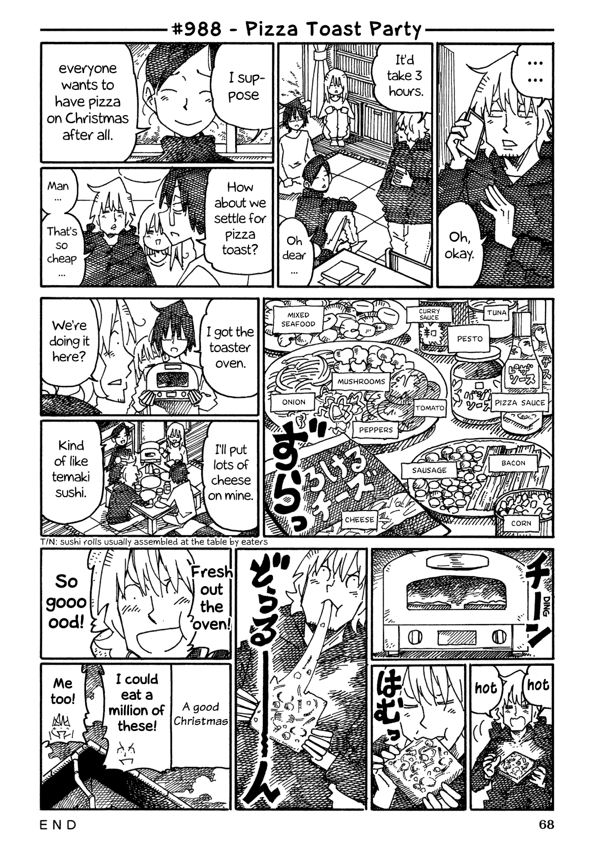 Hatarakanai Futari (The Jobless Siblings) Chapter 988 page 1 - Chapter 988: Pizza Toast Party