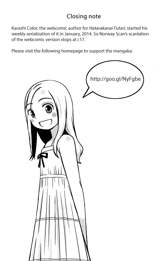 Hatarakanai Futari (Webcomic) Chapter 17 page 2 - Chapter 17 [END]