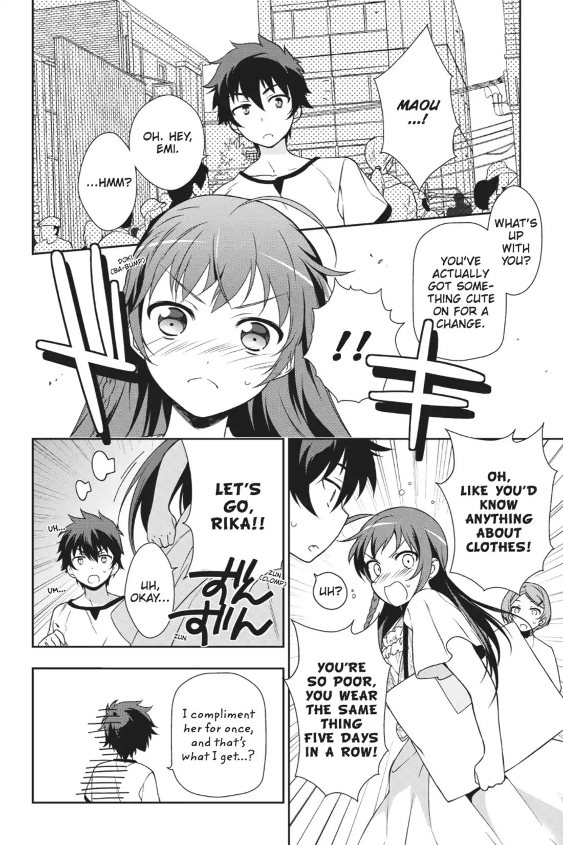 Hataraku Maou-sama! Chapter 16.5 page 5 - Vol.3 Chapter X: The Hero Shops with Her Coworker