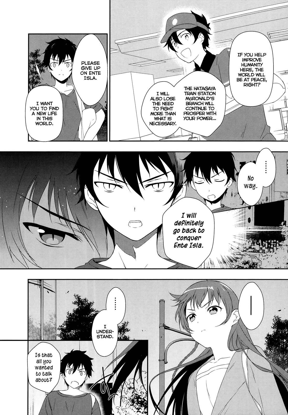 Hataraku Maou-sama! Chapter 2 page 14 - Chapter 2: Maou receives a mysterious text