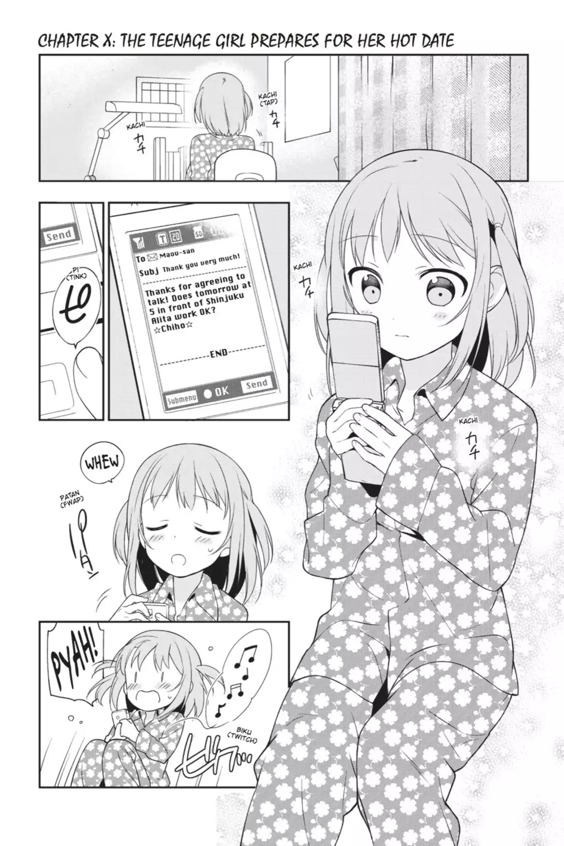Hataraku Maou-sama! Chapter 21.6 page 1 - Vol.4 Chapter X: The Teenage Girl Prepares for Her Hot Date