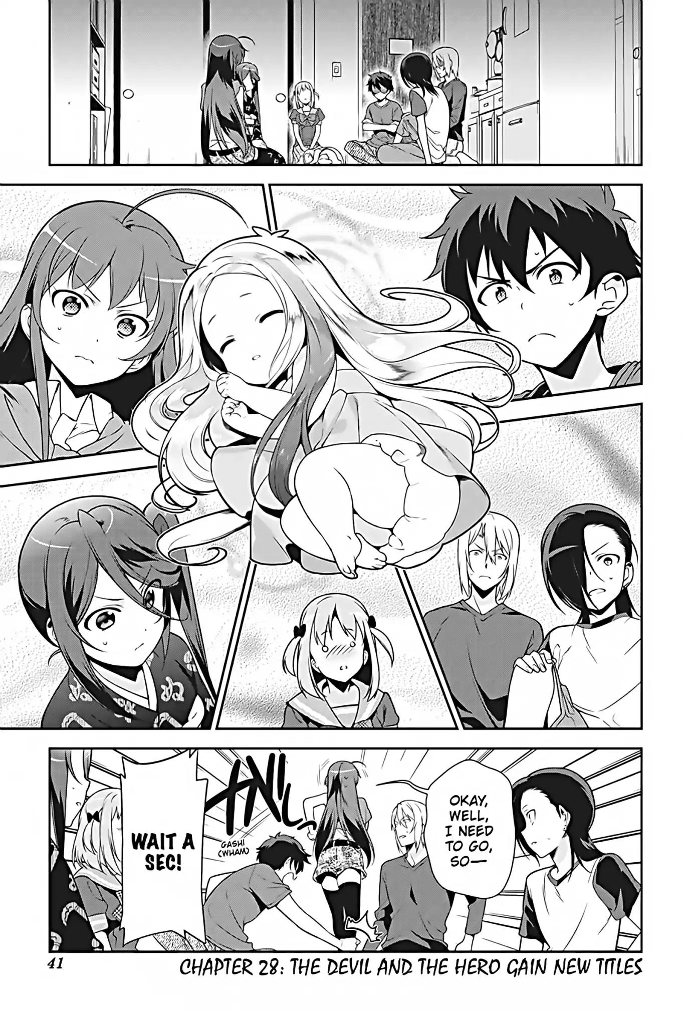 Hataraku Maou-sama! Chapter 28 page 1 - Chapter 28: The Devil and the Hero Gain New Titles