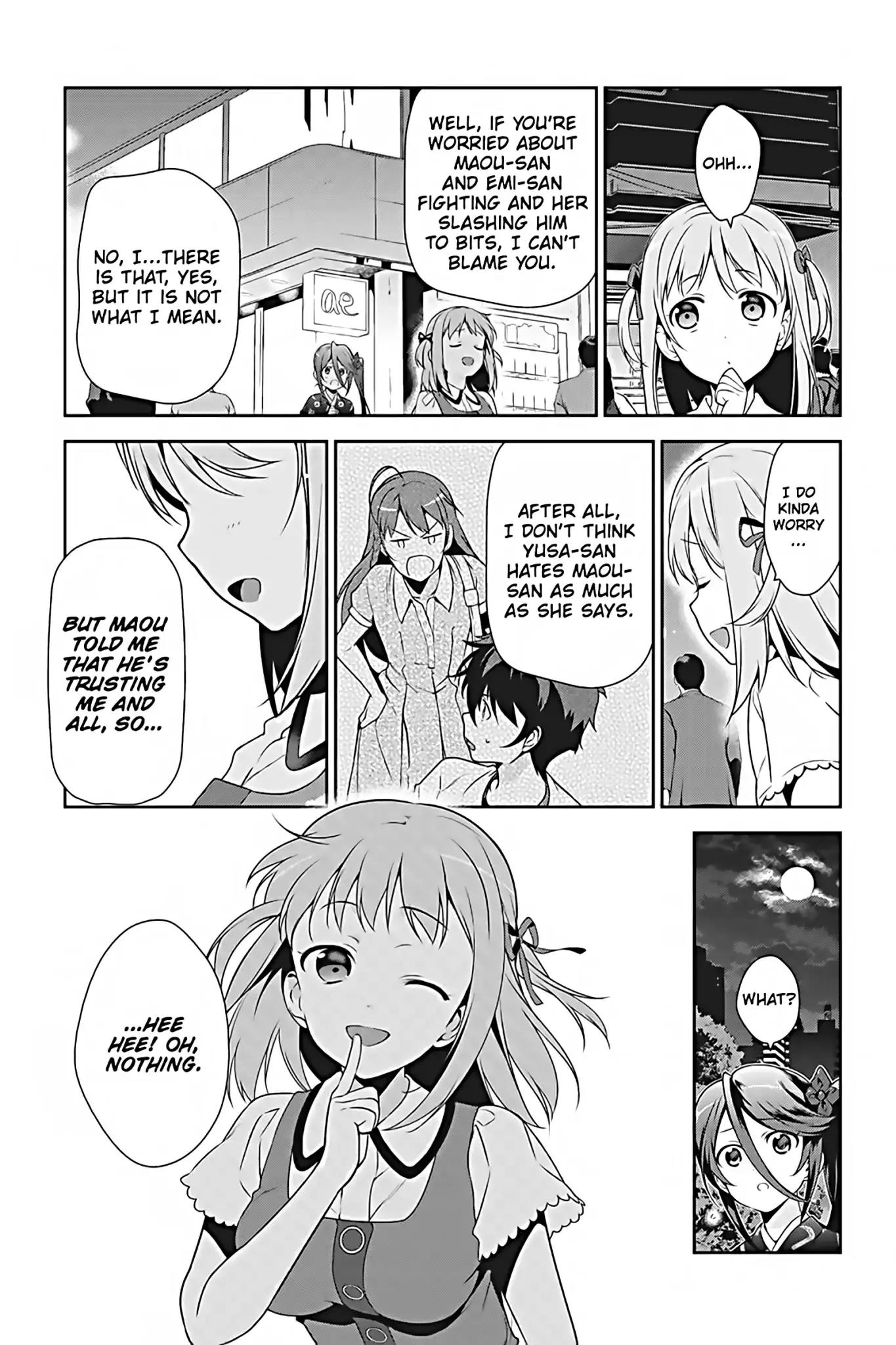 Hataraku Maou-sama! Chapter 30 page 13 - Chapter 30: The Hero Hits the Amusement Park Fully Equipped