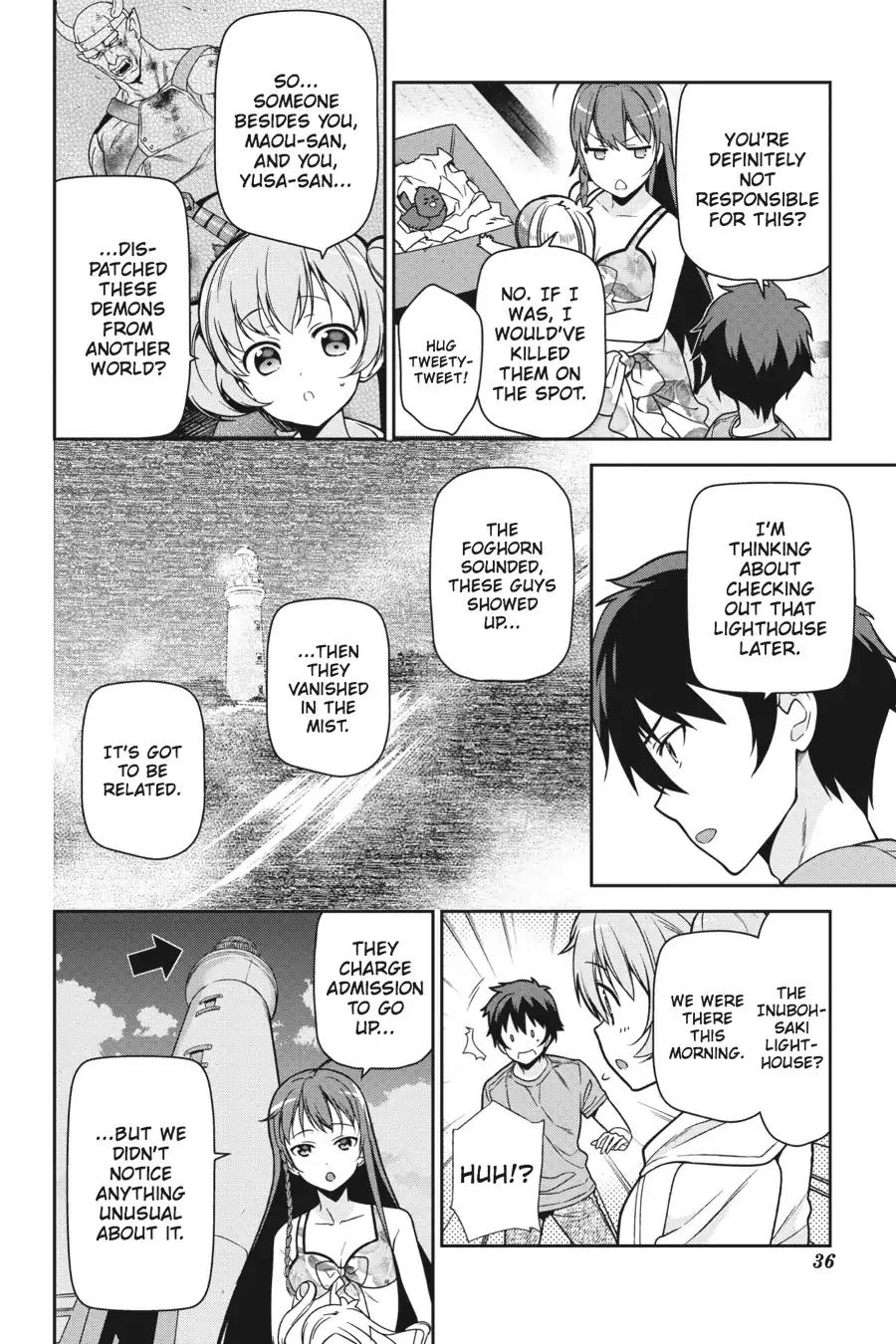 Hataraku Maou-sama! Chapter 43 page 37 - Chapter 43: The Hero Lands a Telling Blow at the Beach House