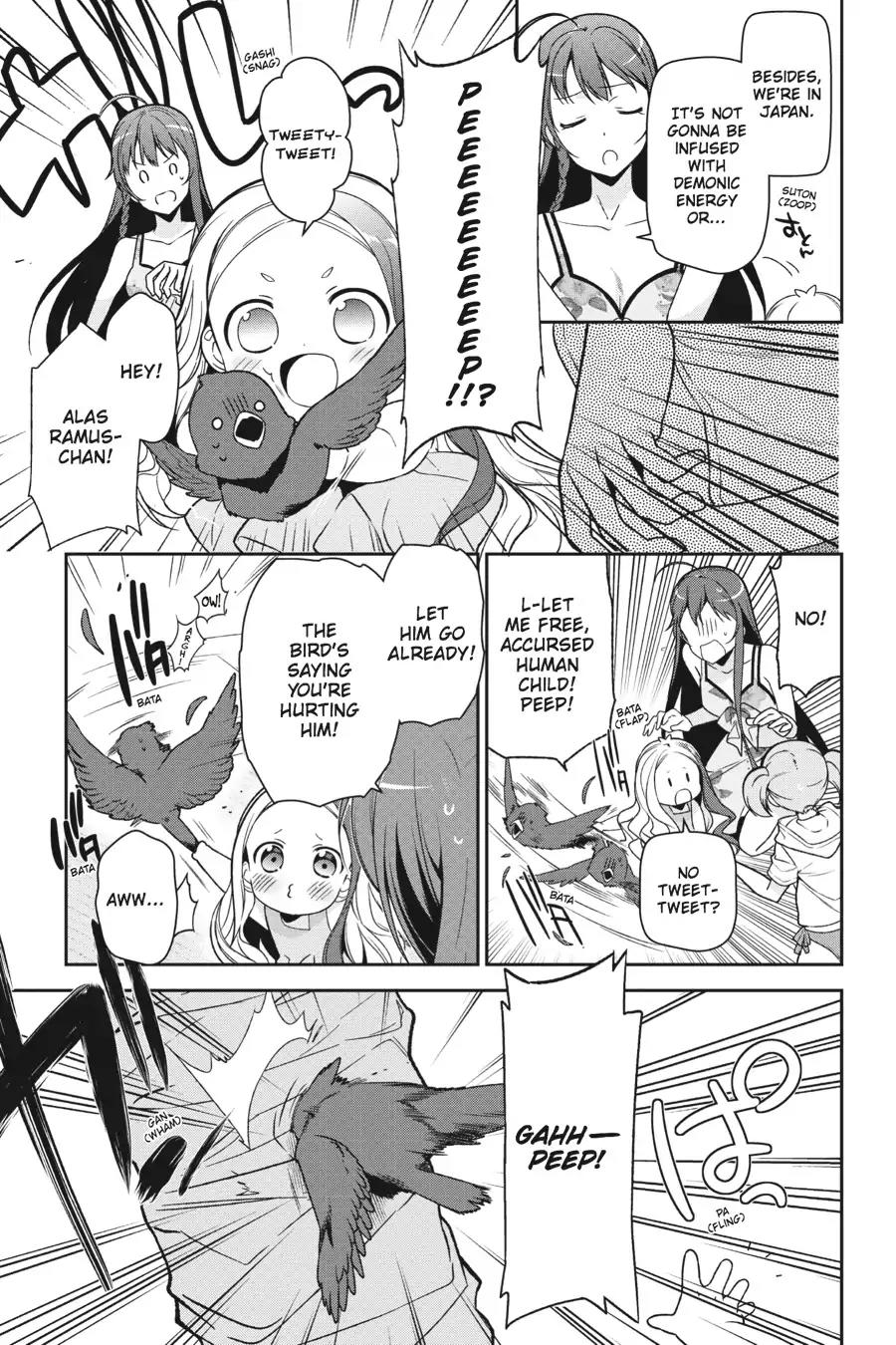 Hataraku Maou-sama! Chapter 43 page 38 - Chapter 43: The Hero Lands a Telling Blow at the Beach House